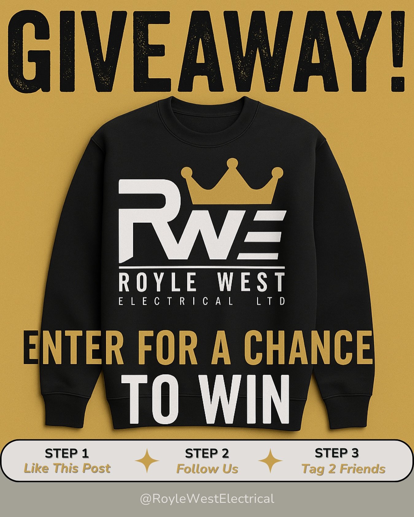 Giveaway Time! 🚨 Win a custom-made hoodie or pullover! To enter:
1) Like this post! 👍
2) Tag 2 friends in the comments! 🏷️
3) Follow @roylewestelectrical! ⚡️
Thank you for your support and for helping us reach 1K followers! 🙏
#electrical #giv