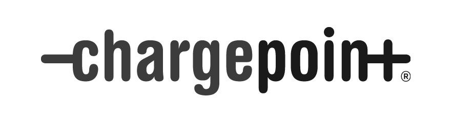 ChargePoint logo in black and white.
