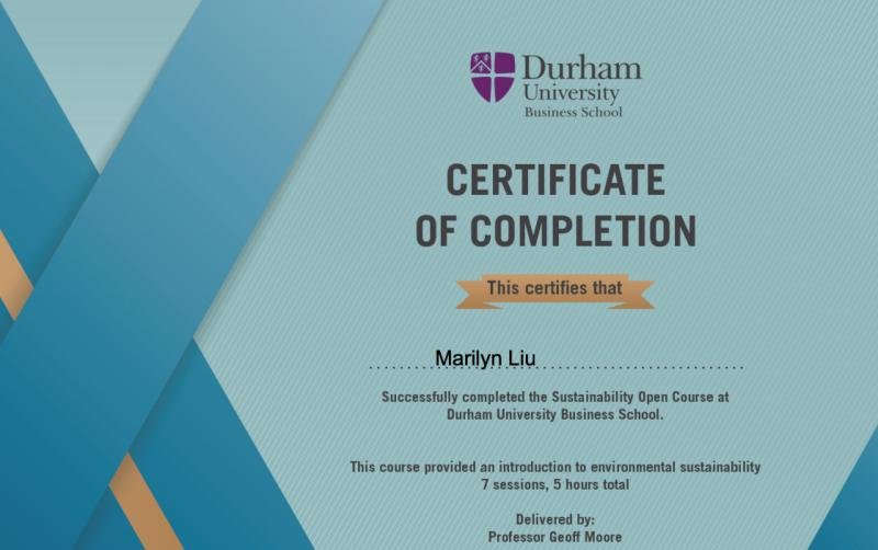 i strengthened my strategic approach to sustainability leadership through a focused certification program informed by the expertise of business ethics authority, geoff moore.