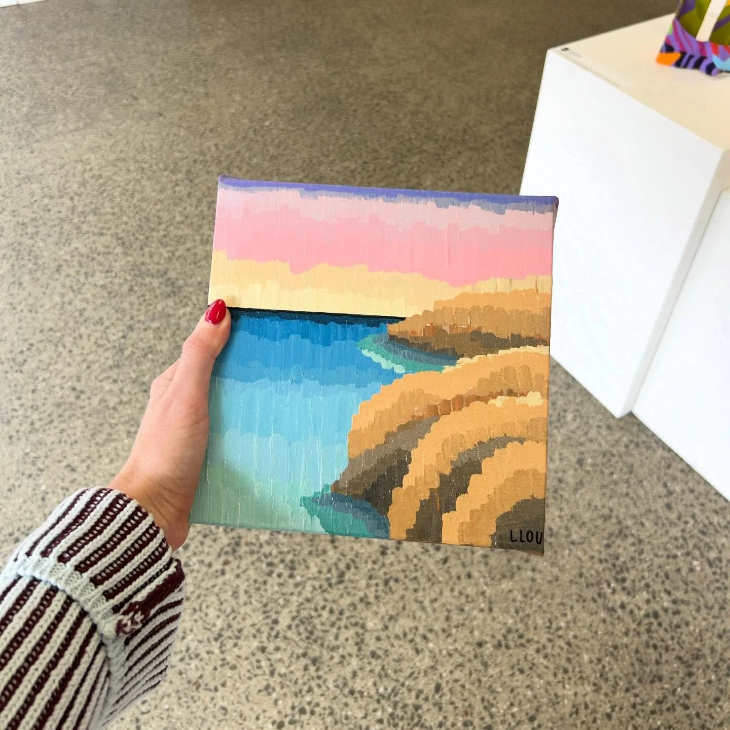 Made the trip to @quadrantgallerymelbourne to pick  up my little minis that were featured finalists in the FEEL GOOD ART EXPO 🖼️ They&rsquo;ll now be available to purchase online on my website or via DM x