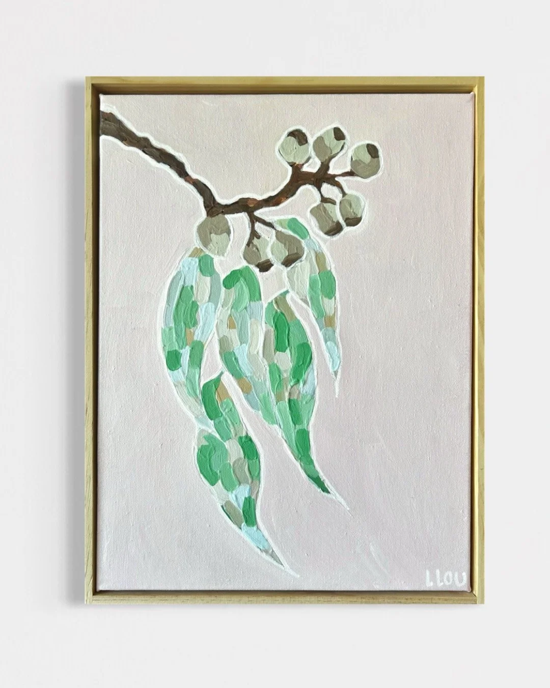 Gumnuts in Blush & Green