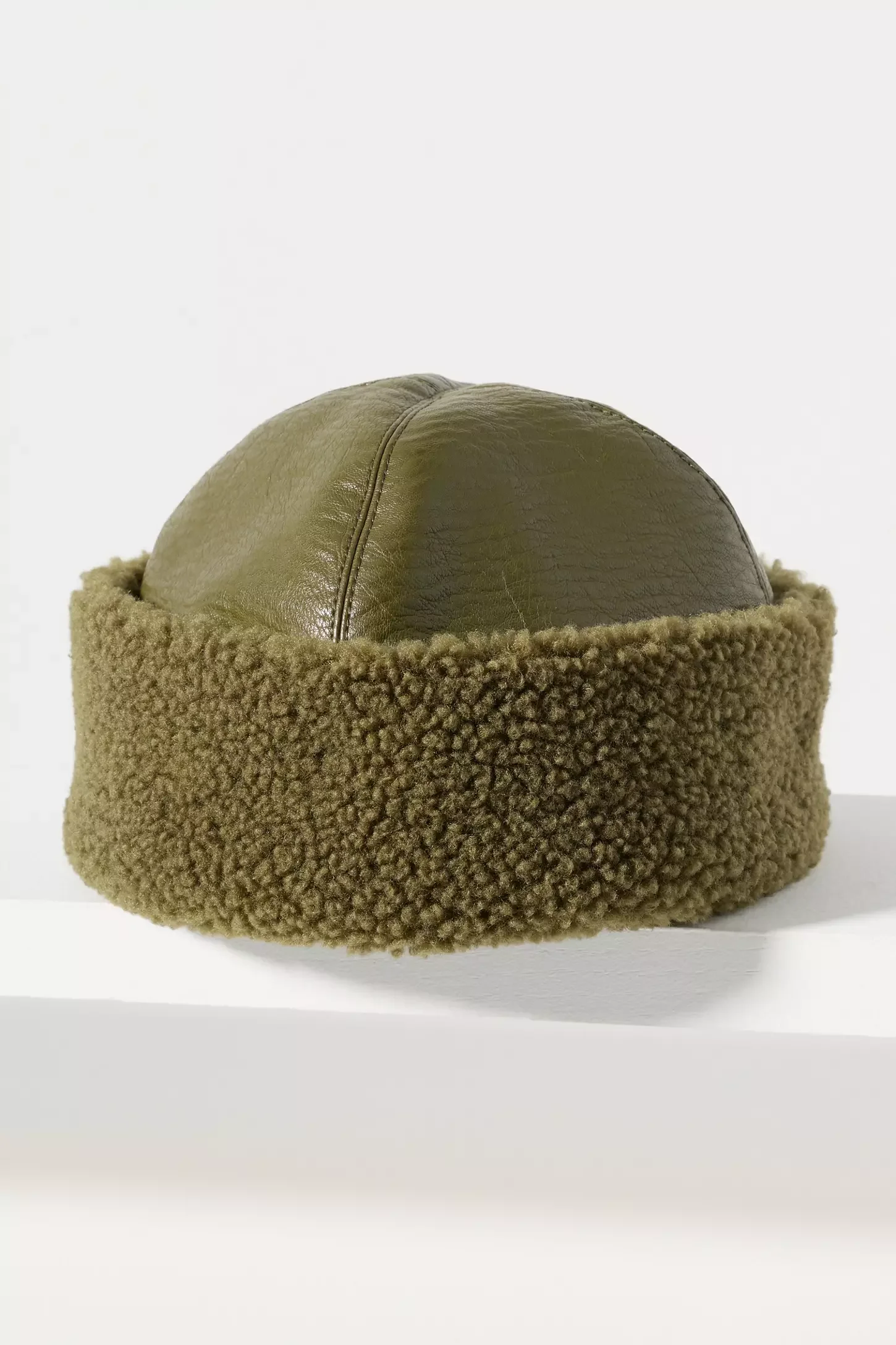 Baum und Pferdgarten - Louise Faux Leather Cuffed Hat