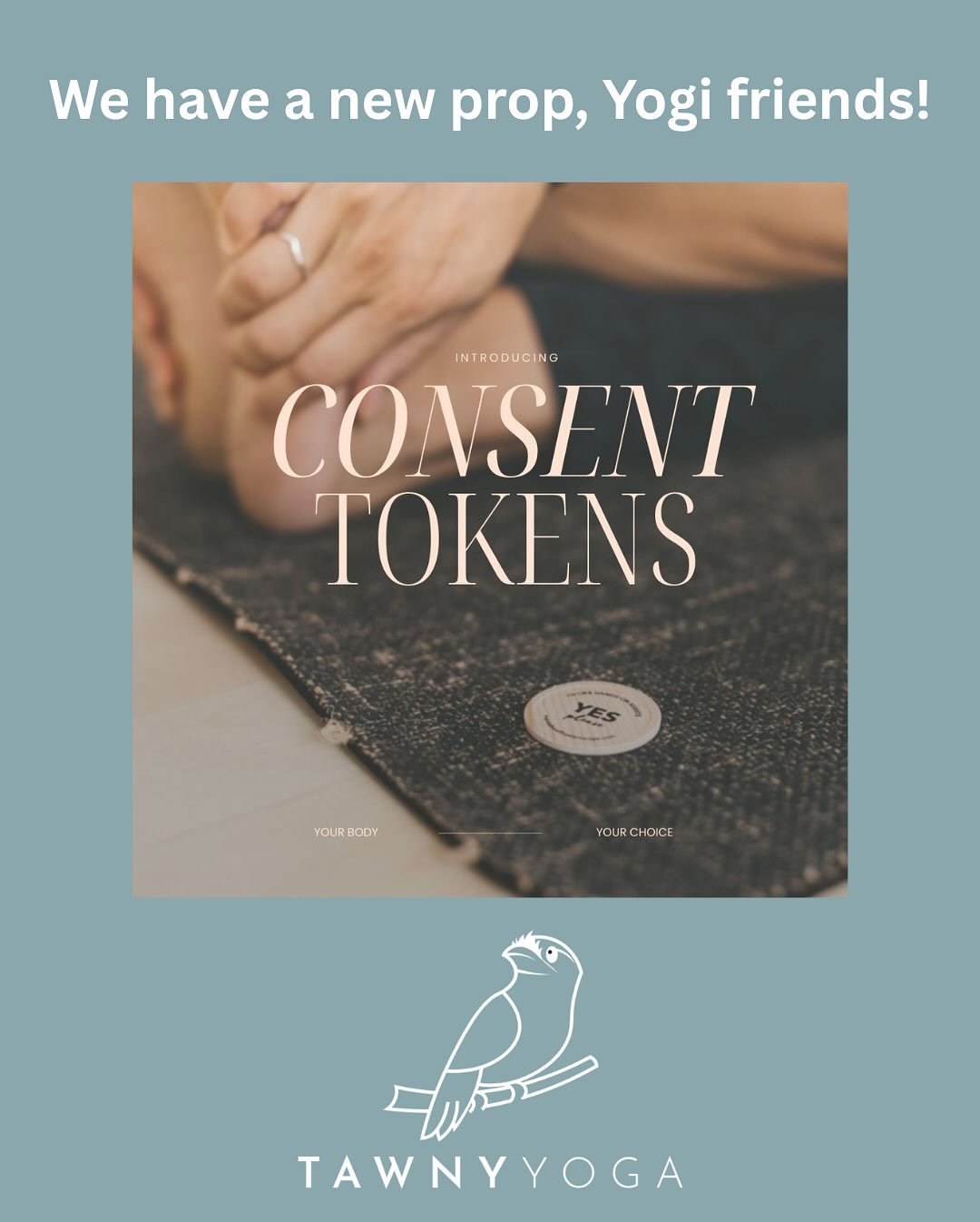 You might not always feel that you can verbally tell me- your instructor- that you don&rsquo;t feel like any hands-on adjustments or props today. Maybe you&rsquo;ve got your period, or just had surgery, or feel extra sensitive. No worries, flip your 