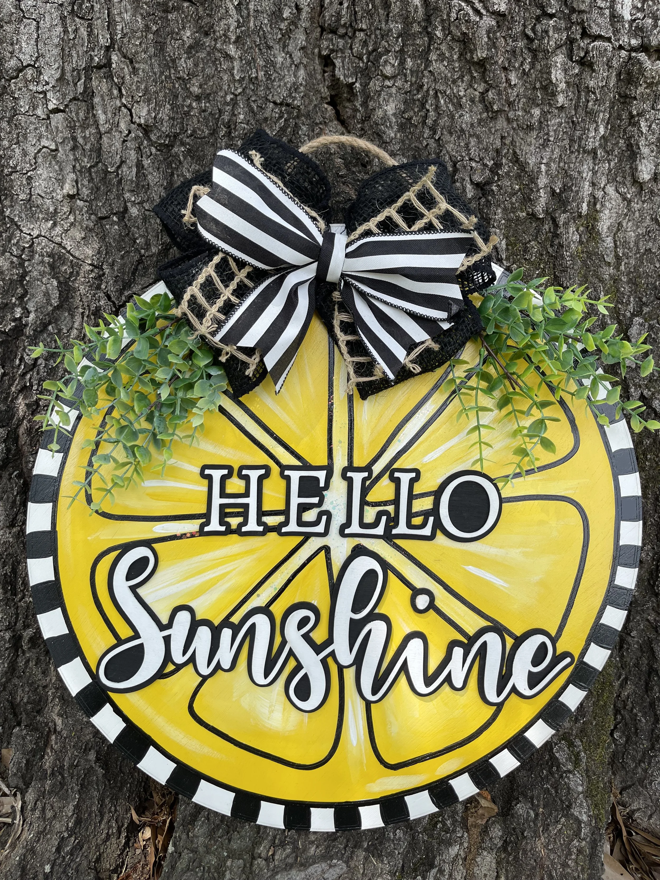 🍋Hello Sunshine Lemon Slice Door Hanger🍋