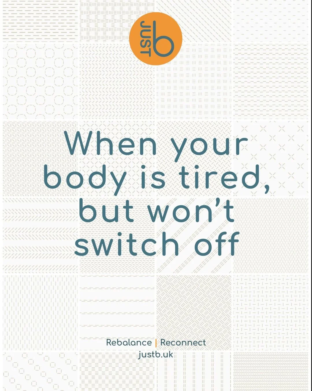 You feel exhausted 🤍

But when you finally stop, your mind keeps going.

Thoughts loop.
Your body stays tense.
Sleep doesn&rsquo;t come easily.

This is more common than people realise.

It&rsquo;s not a lack of discipline or willpower &mdash;
it&rs