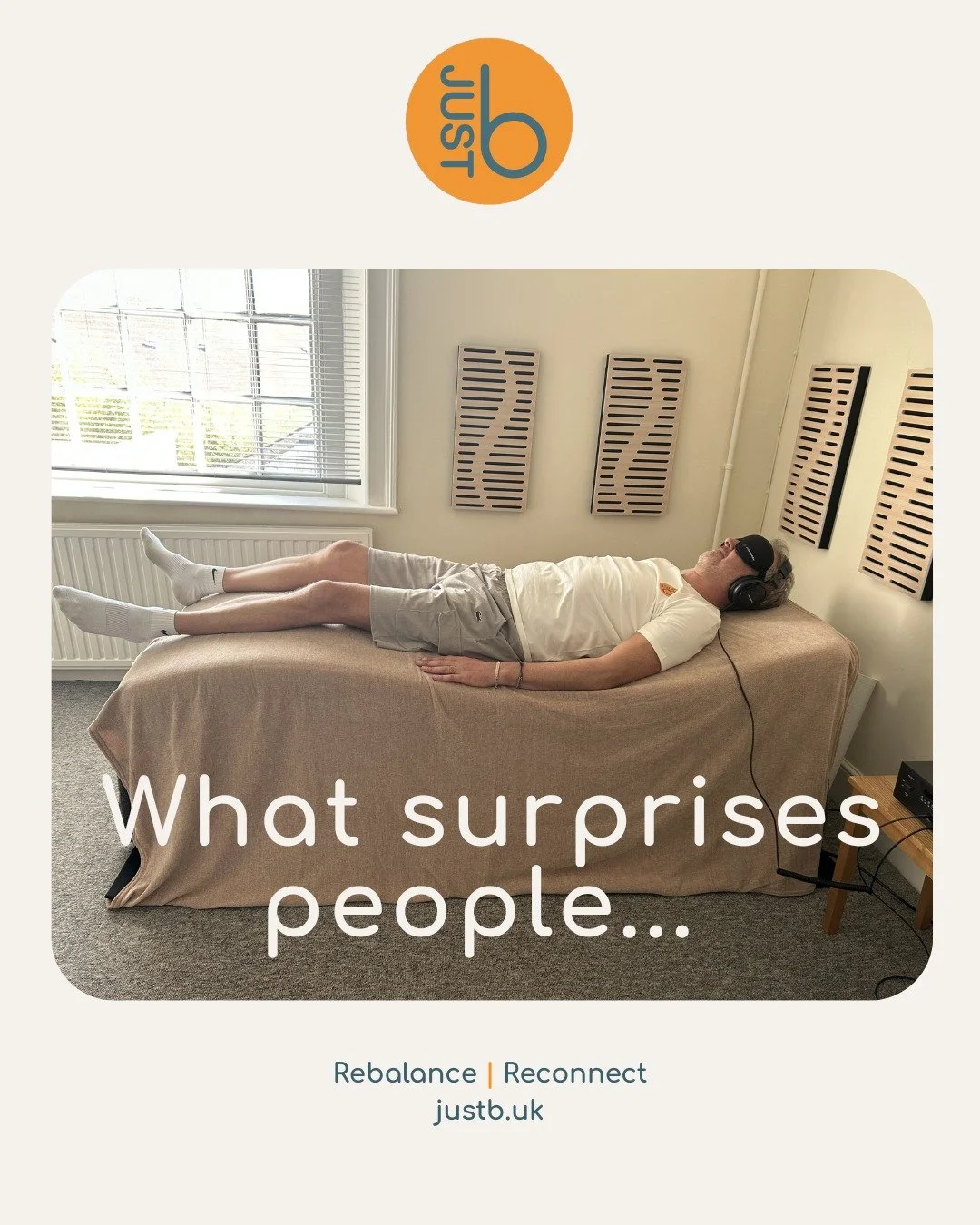 Most people expect to have to &ldquo;do something&rdquo; 🤍

To focus.
To relax properly.
To get it right.

The thing that often surprises them is how little effort is required.

The body responds to vibration instinctively &mdash; without needing to