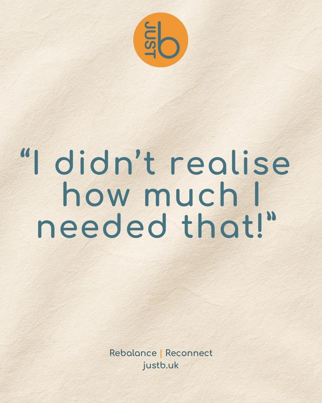&ldquo;I didn&rsquo;t realise how much I needed that.&rdquo; 🤍

This is something I hear often after sessions.

Not because the experience is overwhelming &mdash; but because the contrast becomes clear.

When the body finally has space to settle,
it