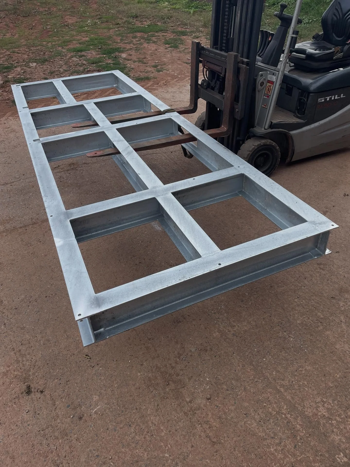 I beam frame fabricated to drawings, galvanised, cleaned up &amp; delivered to site. 
#migwelding #fabrication