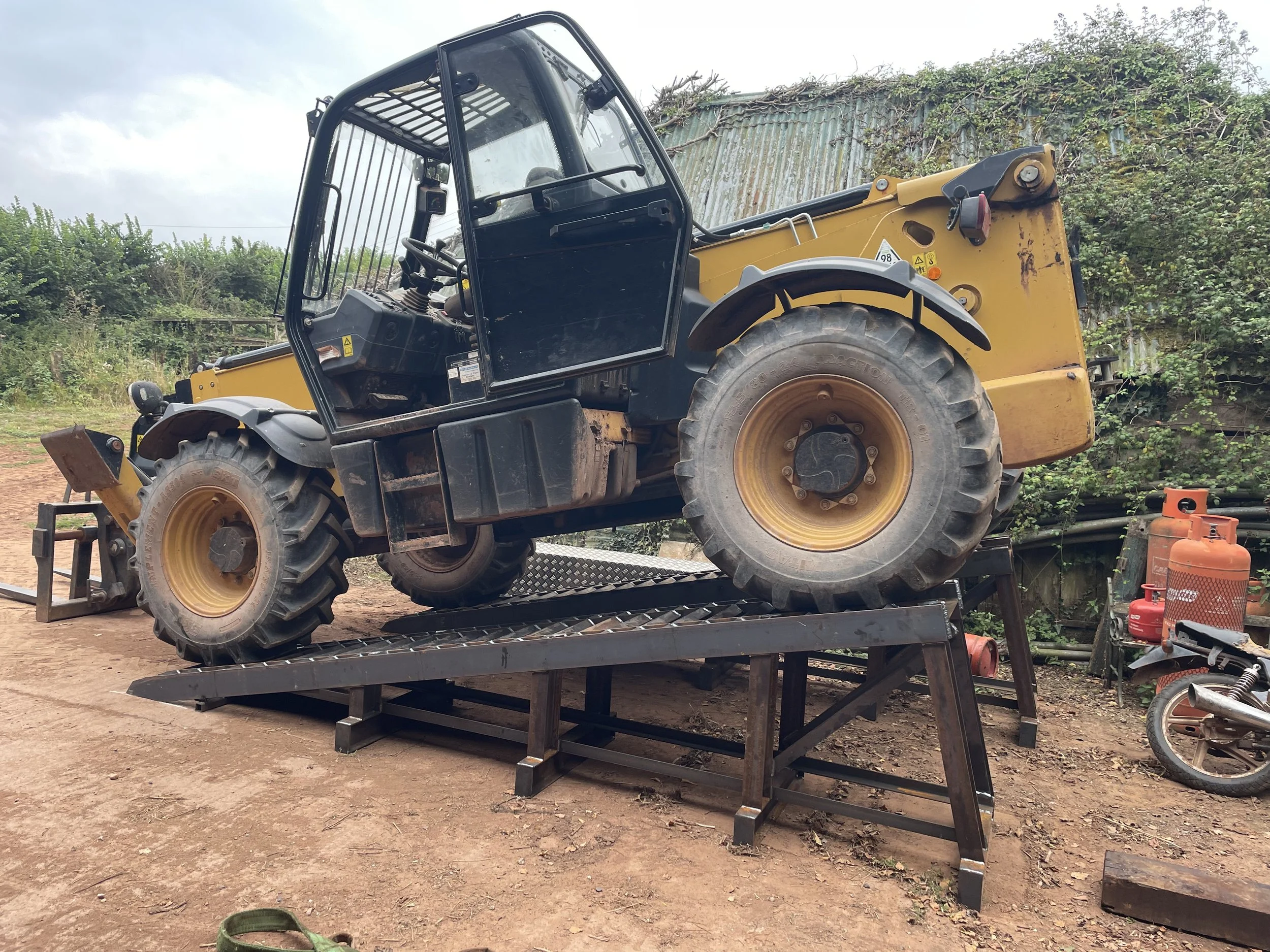 Test of wash bay ramp fabricated to customers spec 