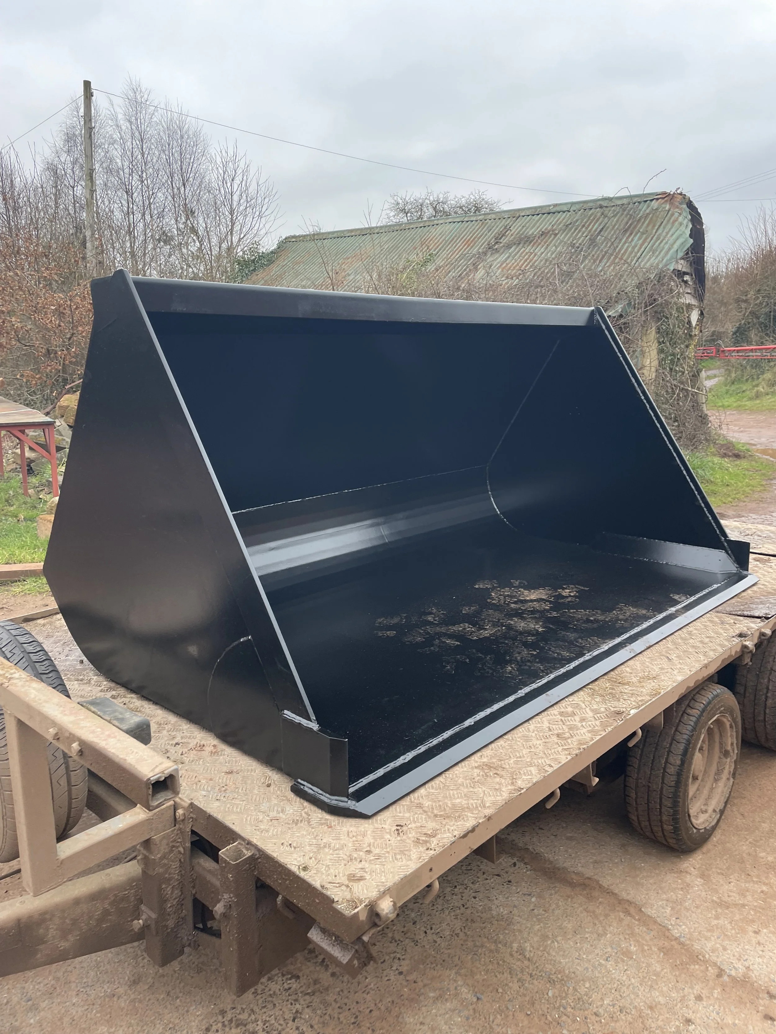 2m3 telehandler bucket fabricated for a customer