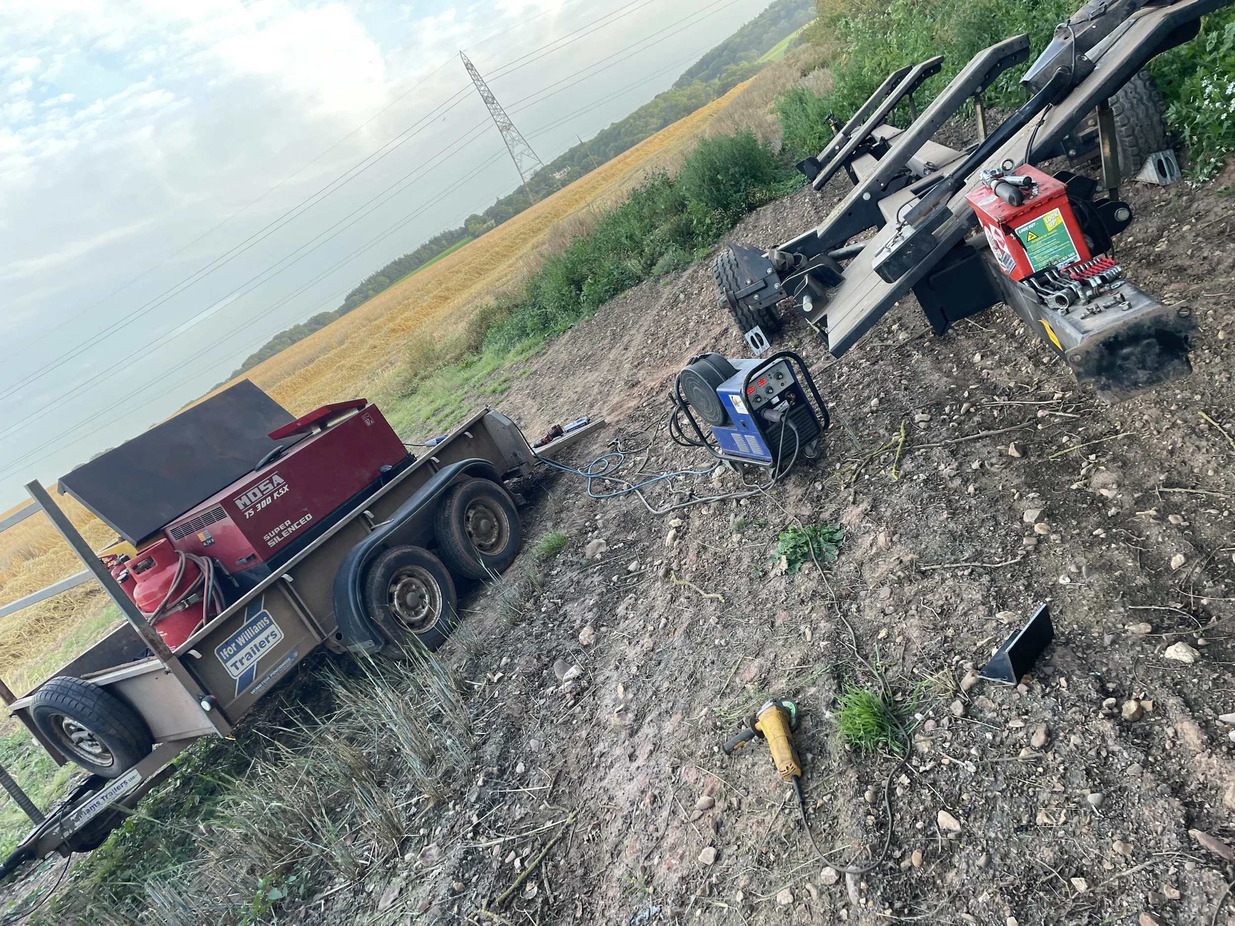 Mobile welding repairs carried out on site