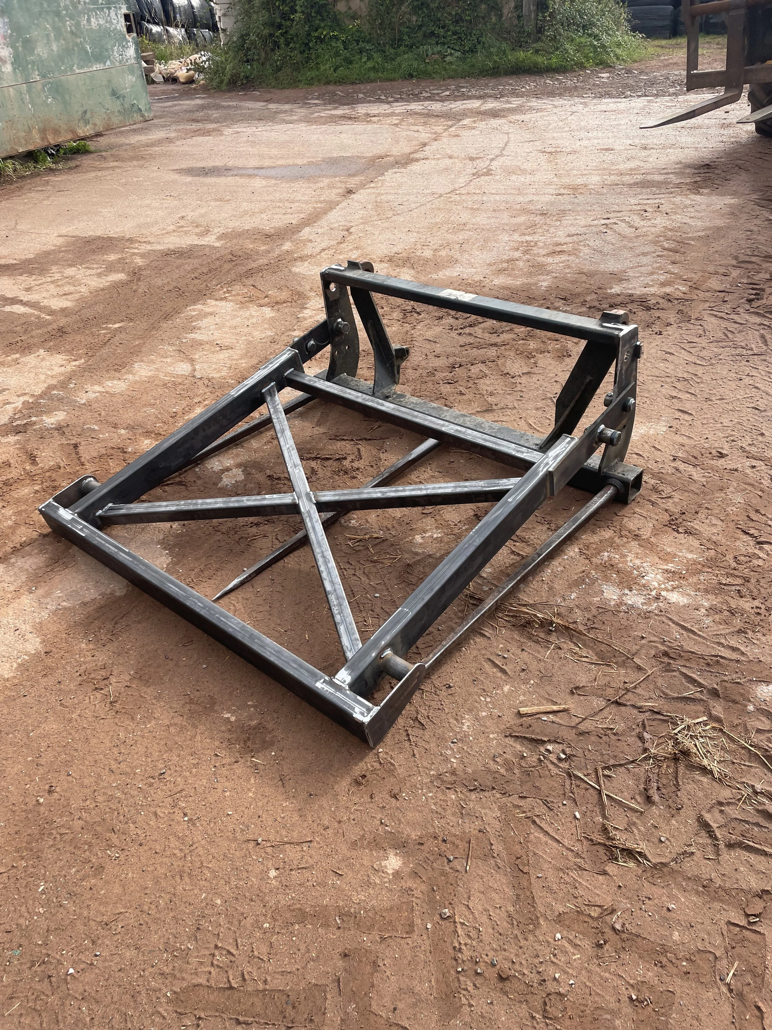 Folding bale spike fabricated for customer