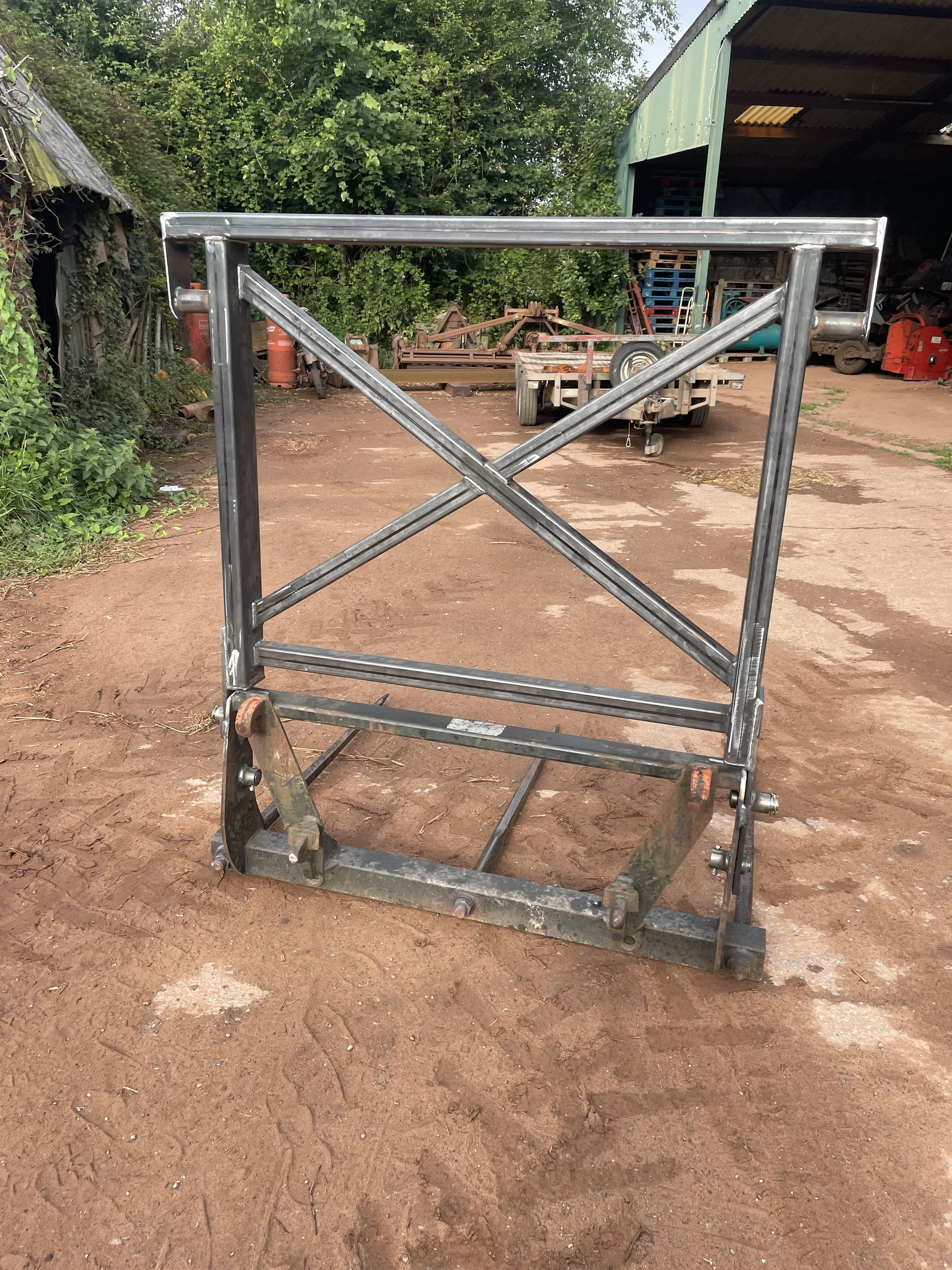 Folding bale spike fabricated for customer