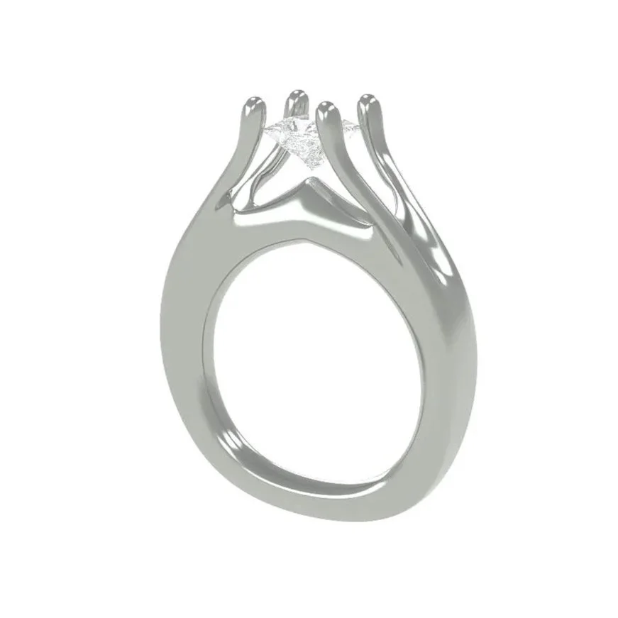 SOLITAIRE X RING