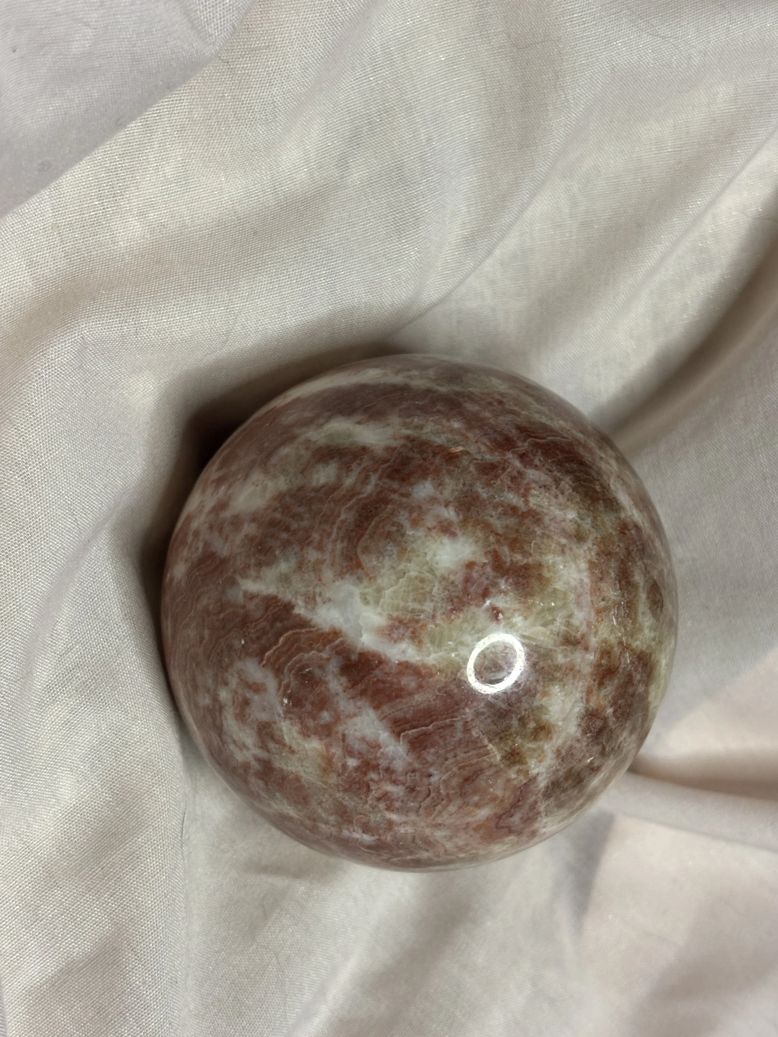 Rhodochrosite Sphere