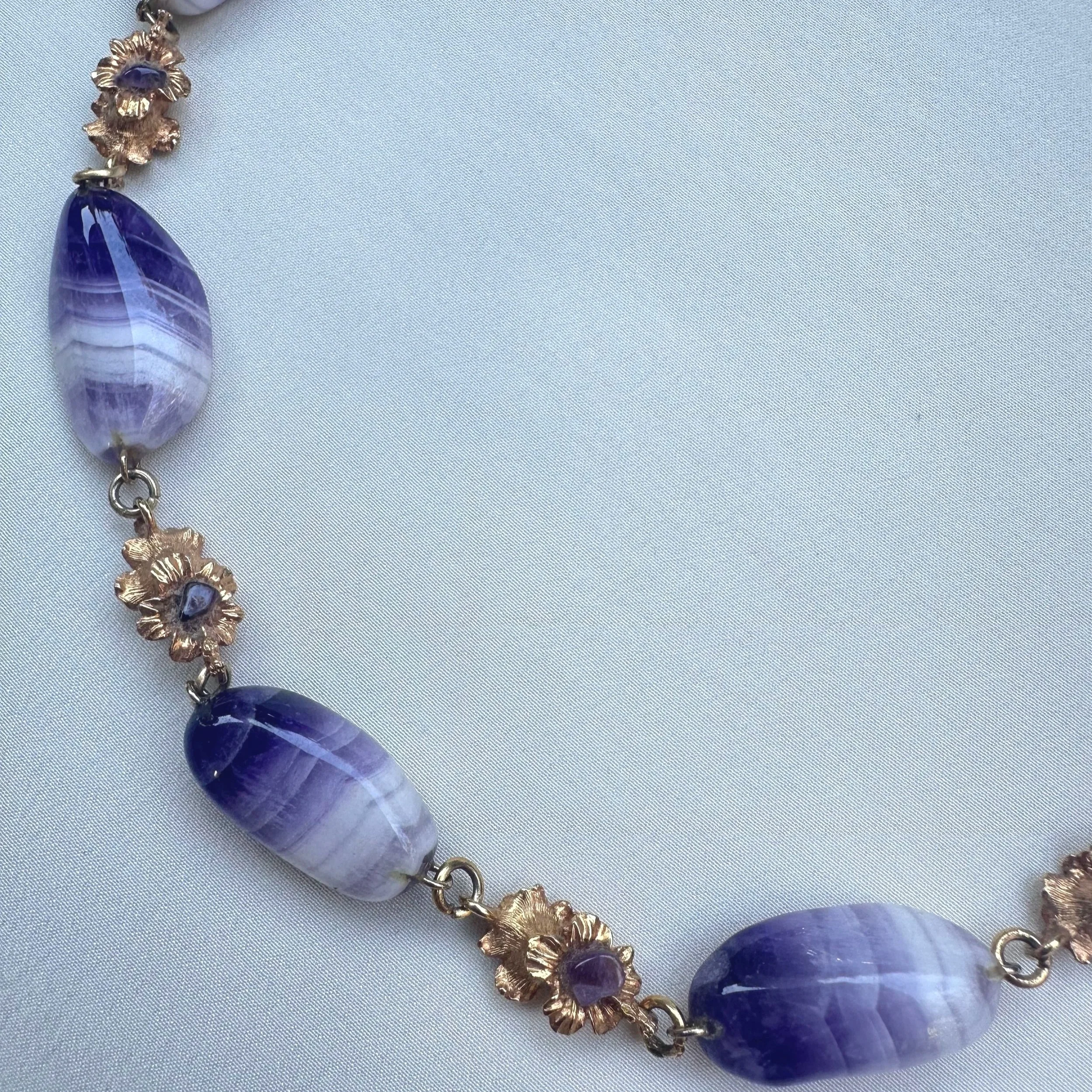 Vintage amethyst necklace