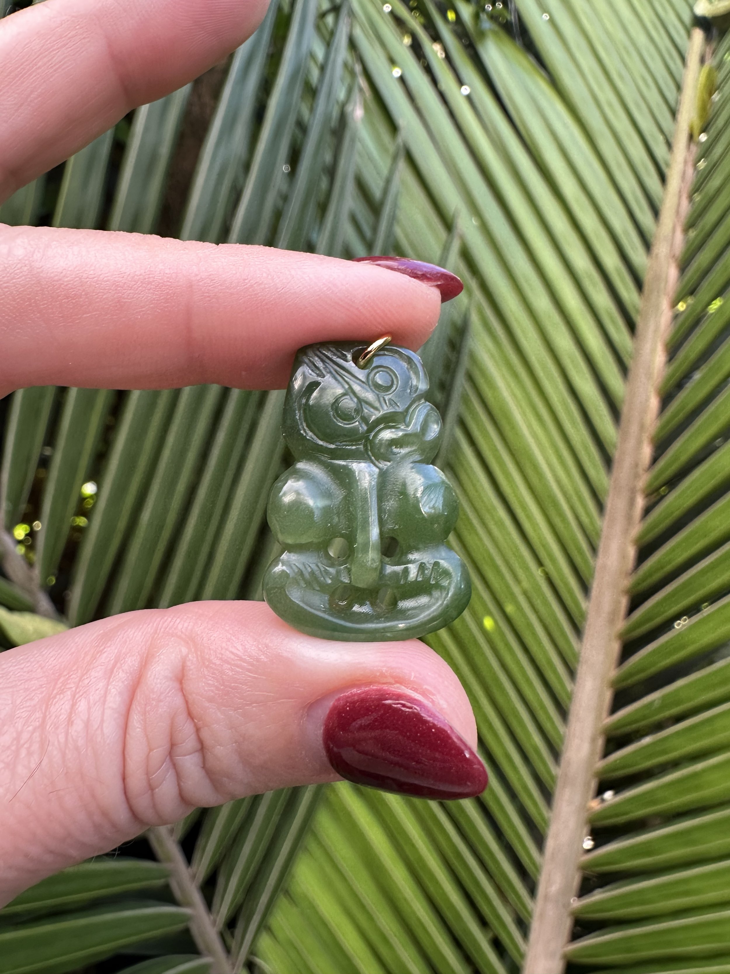 Vintage hei tiki & gold vermeil chain