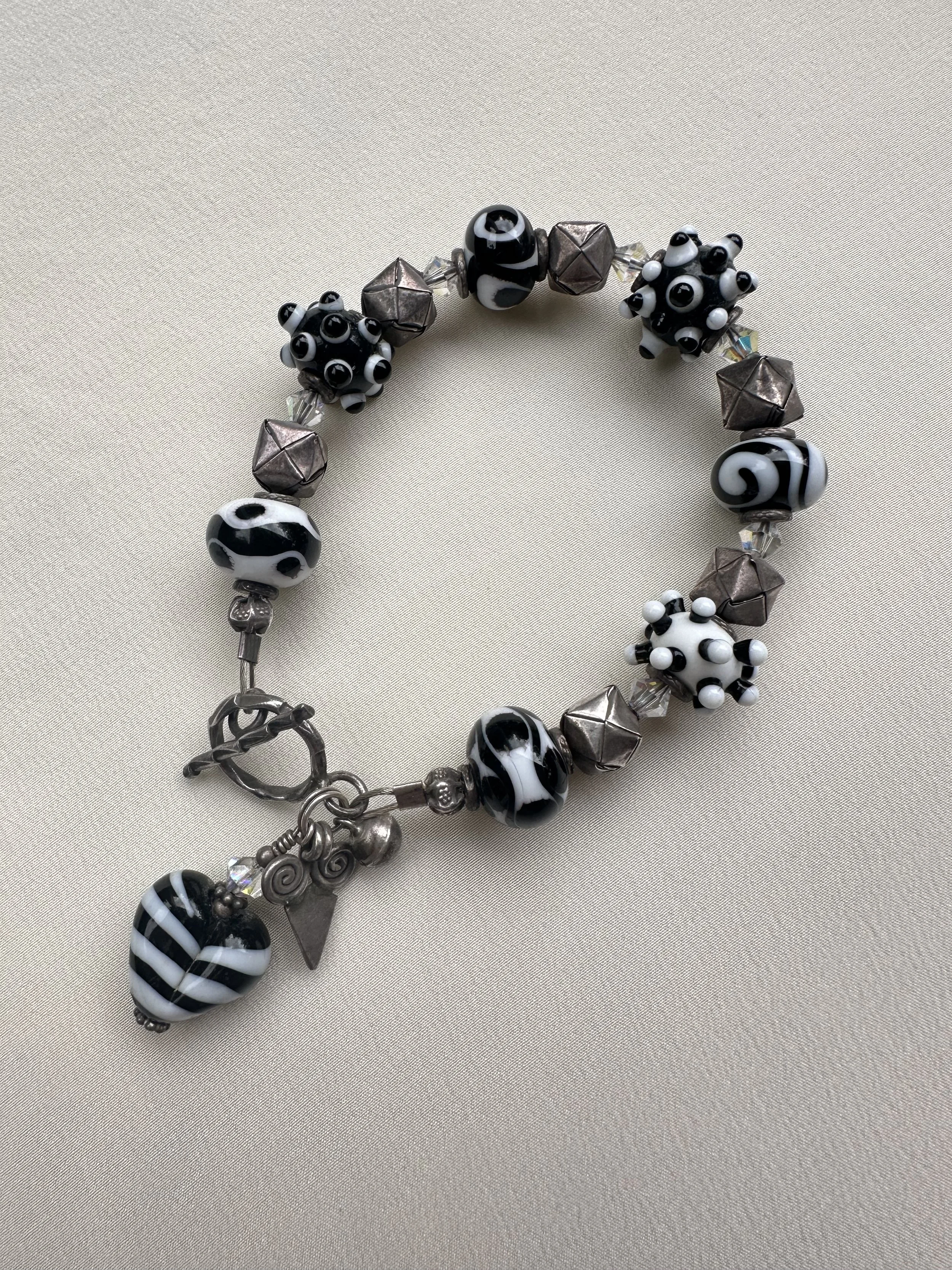 Vintage handmade glass bracelet