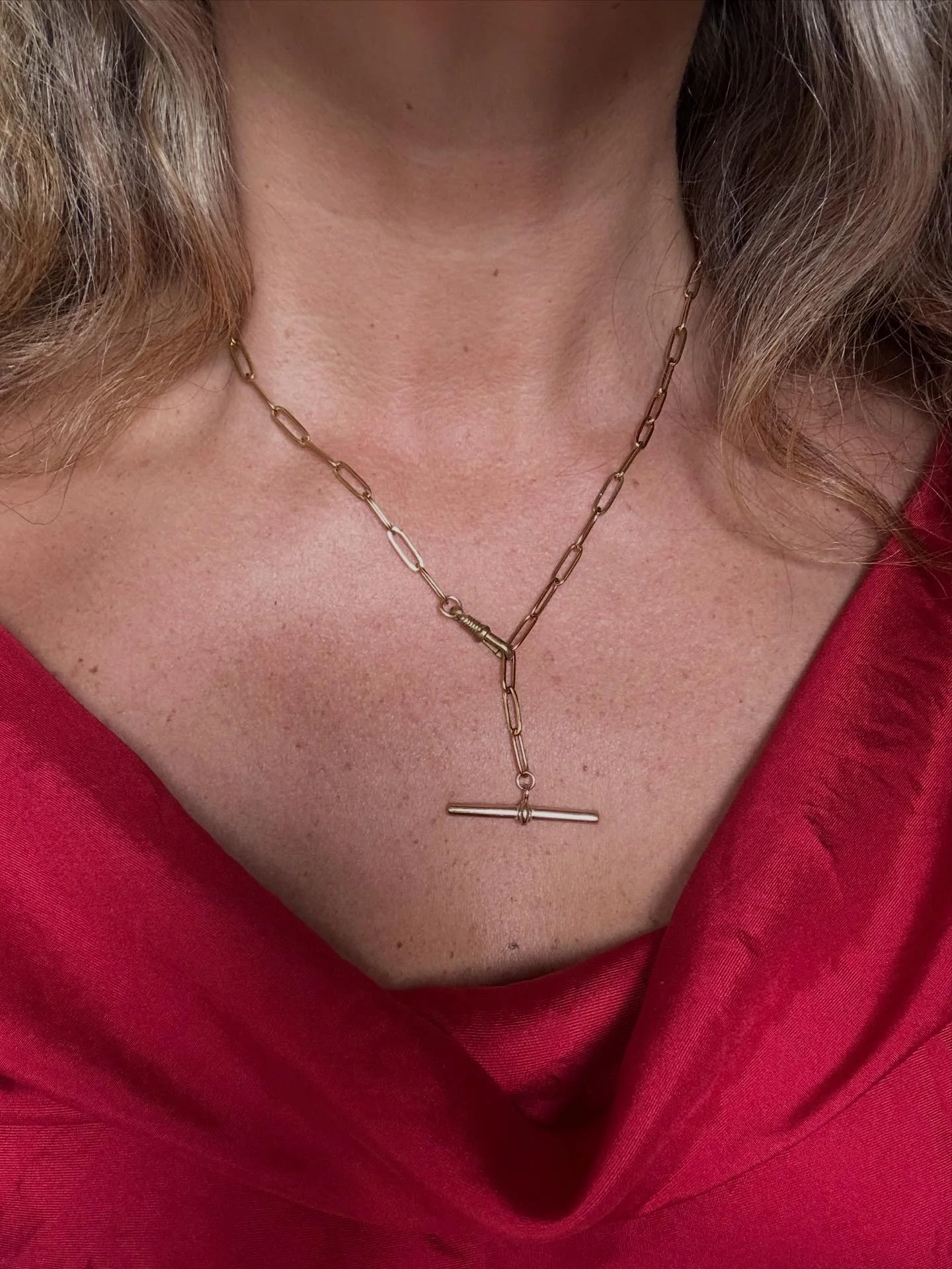 Vintage gold tone FOB