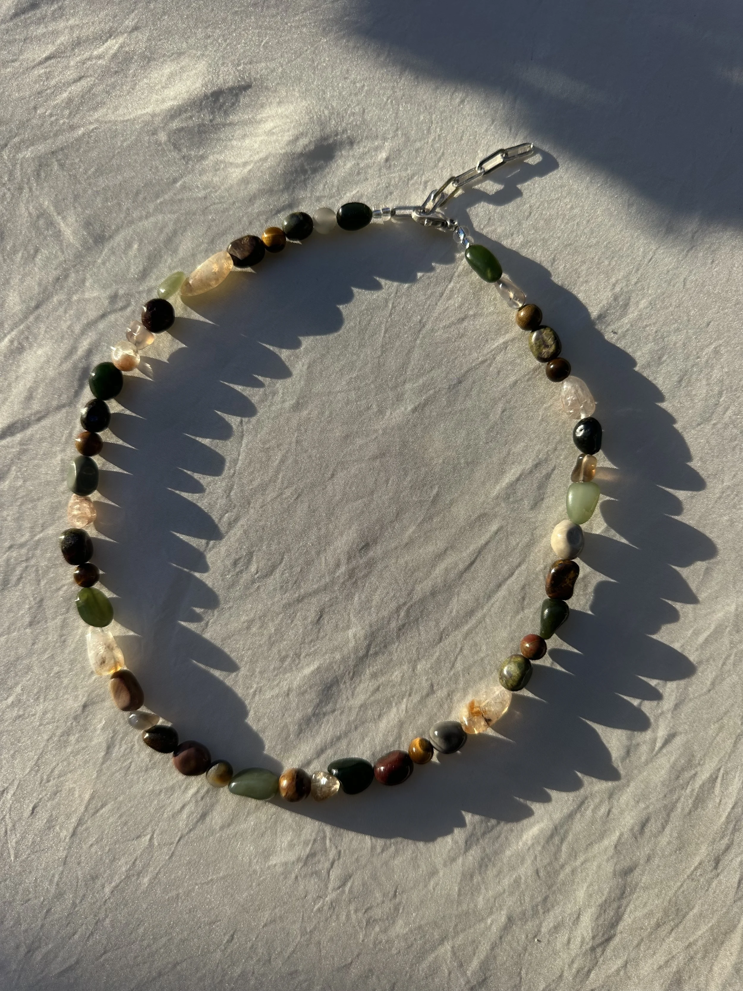 Mixed gemstone necklace