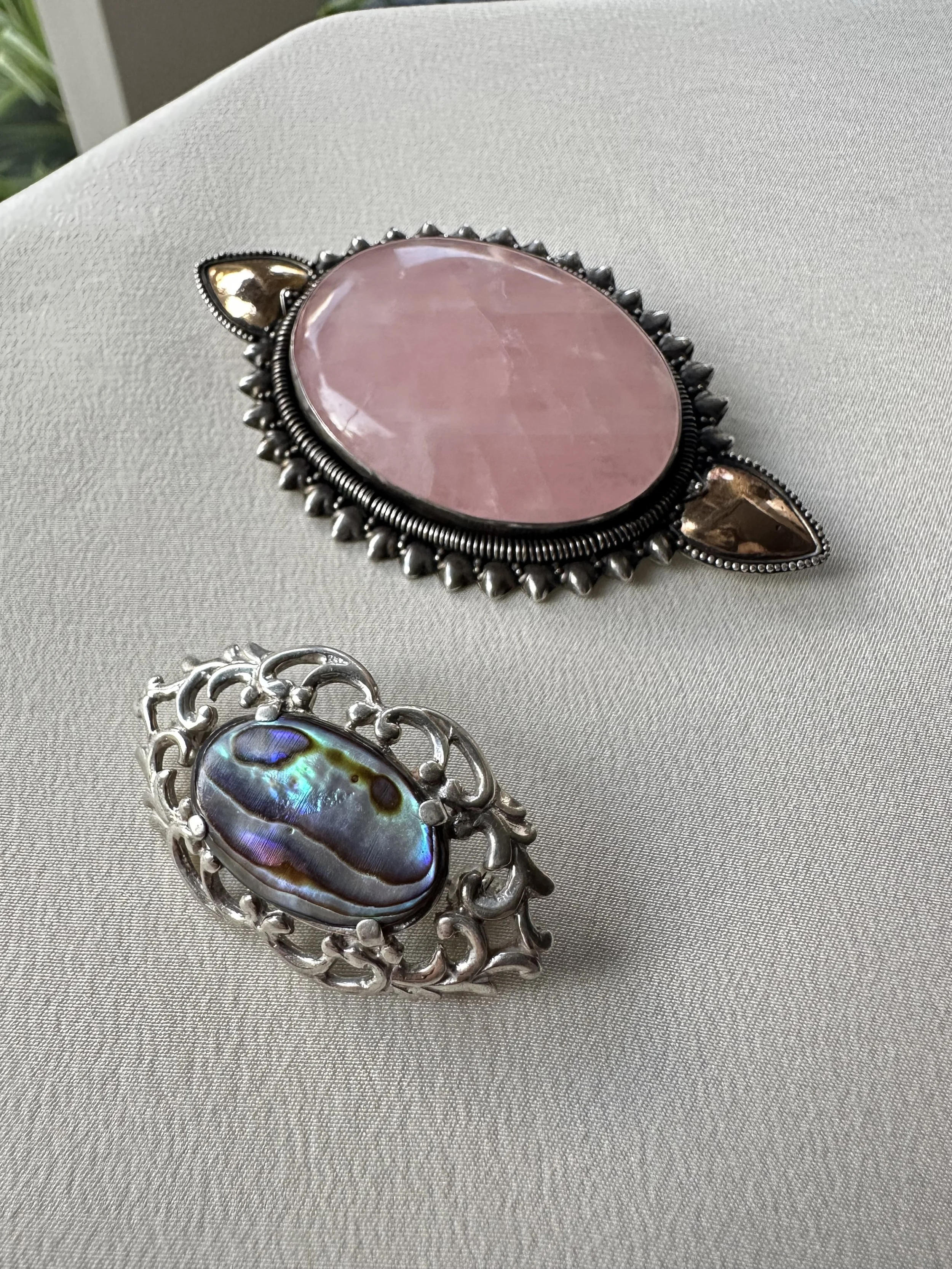 Vintage sterling brooches