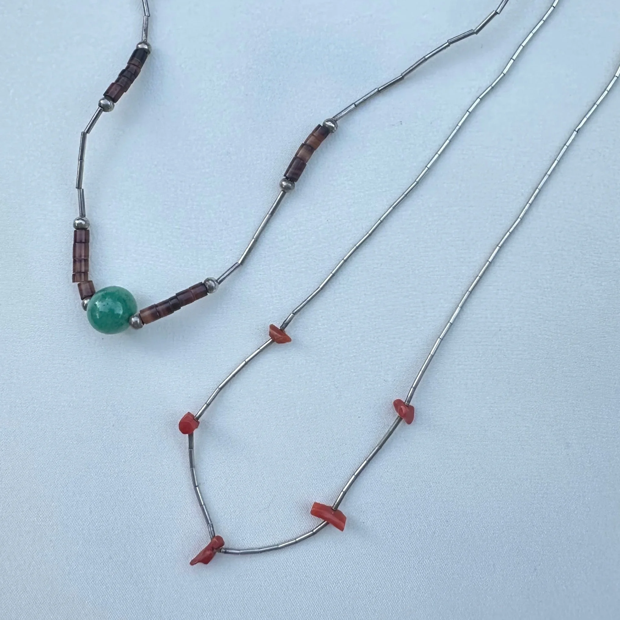 Vintage gemstone 925 chokers