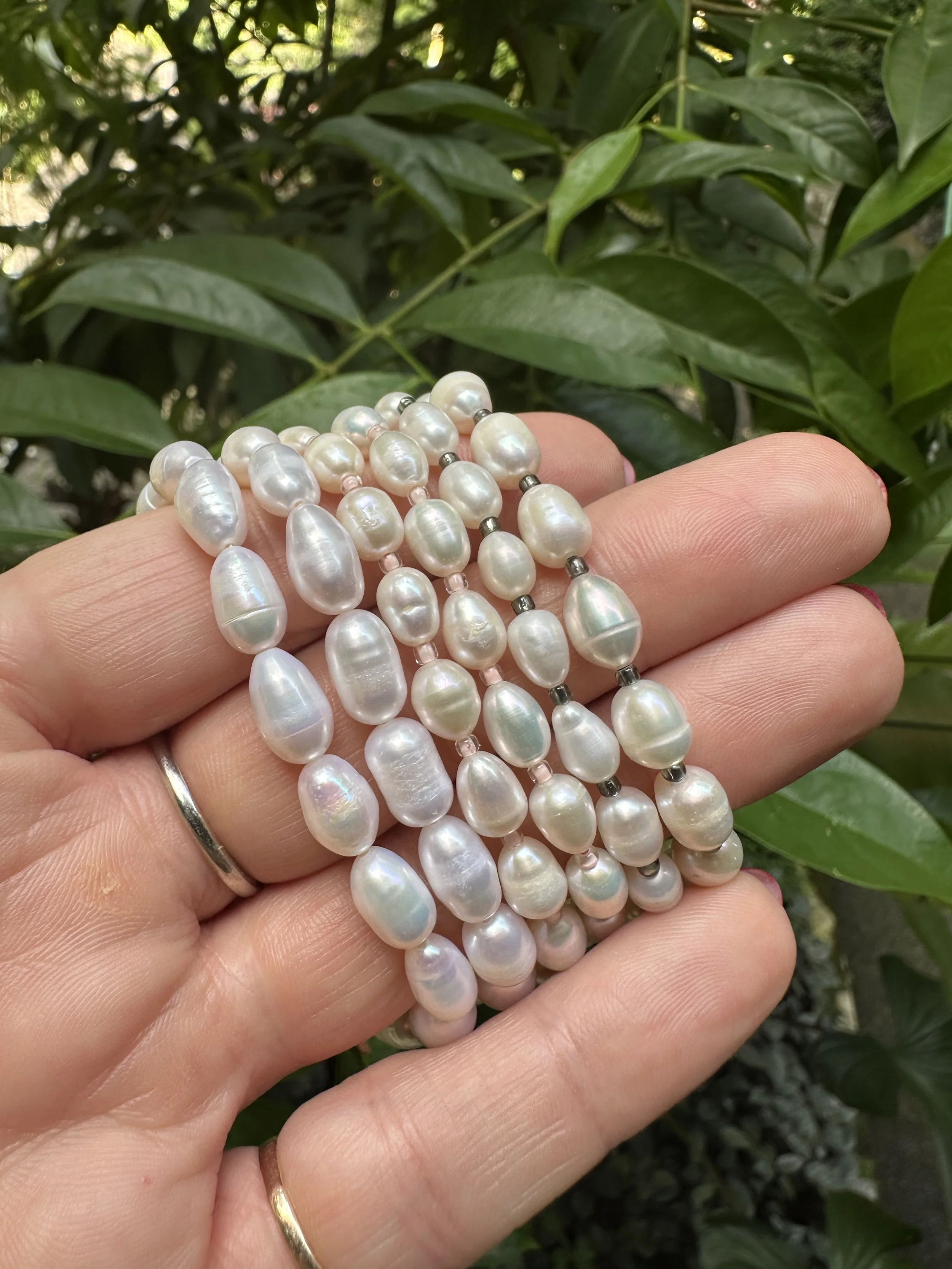 High grade pearl adjustable bracelets