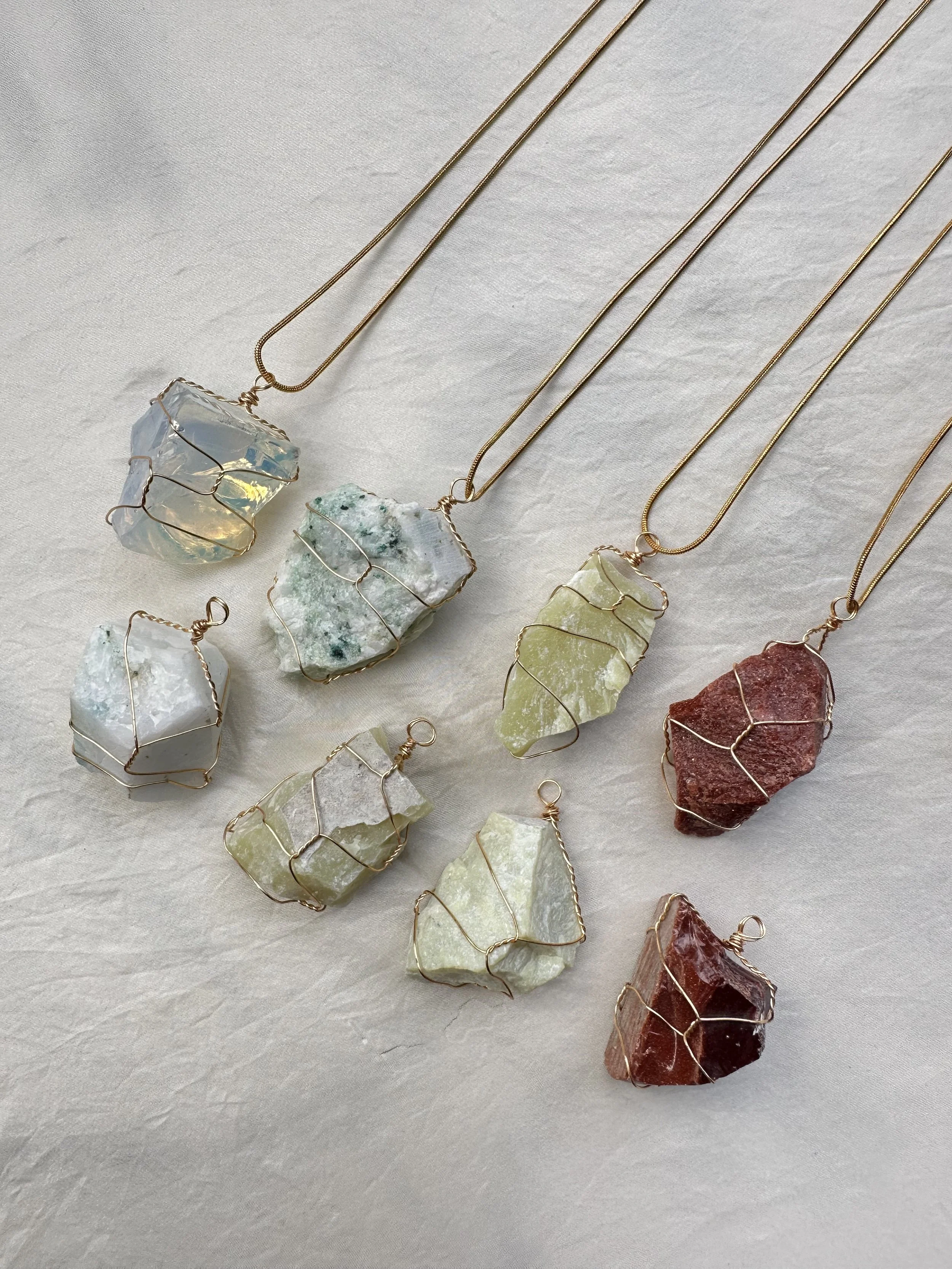 Gemstone nuggets & GP chains