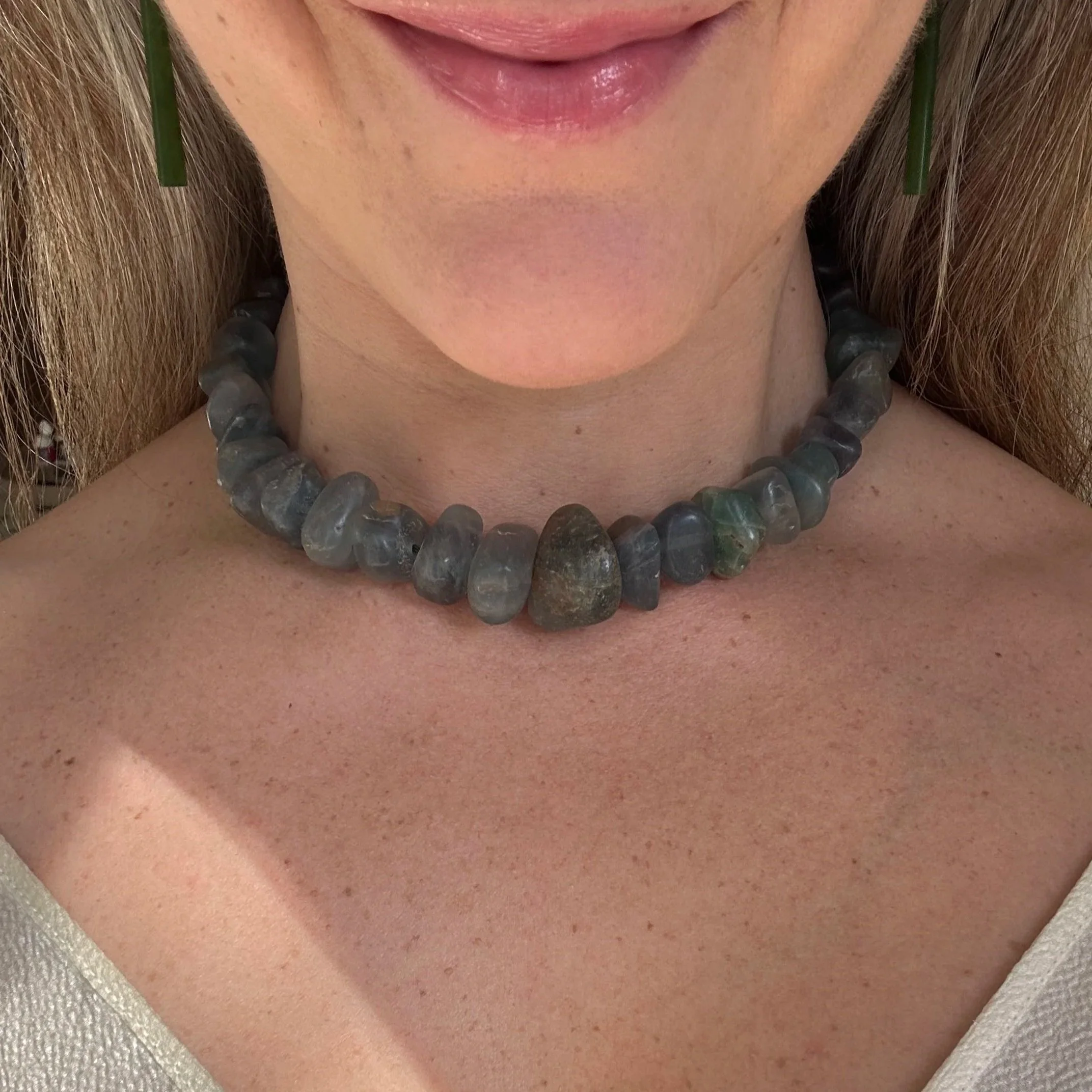 Vintage fluorite necklace