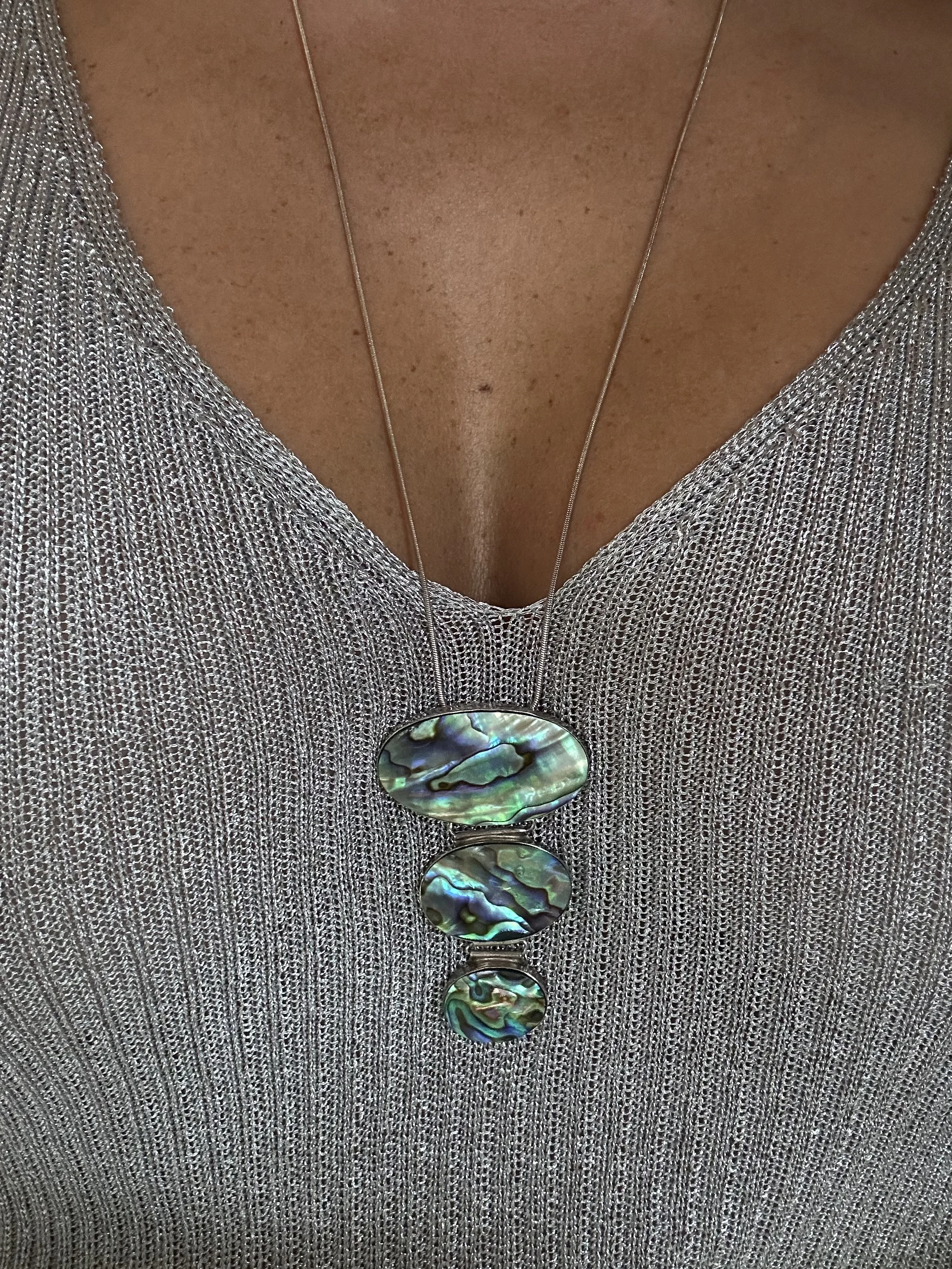 Vintage pāua pendant