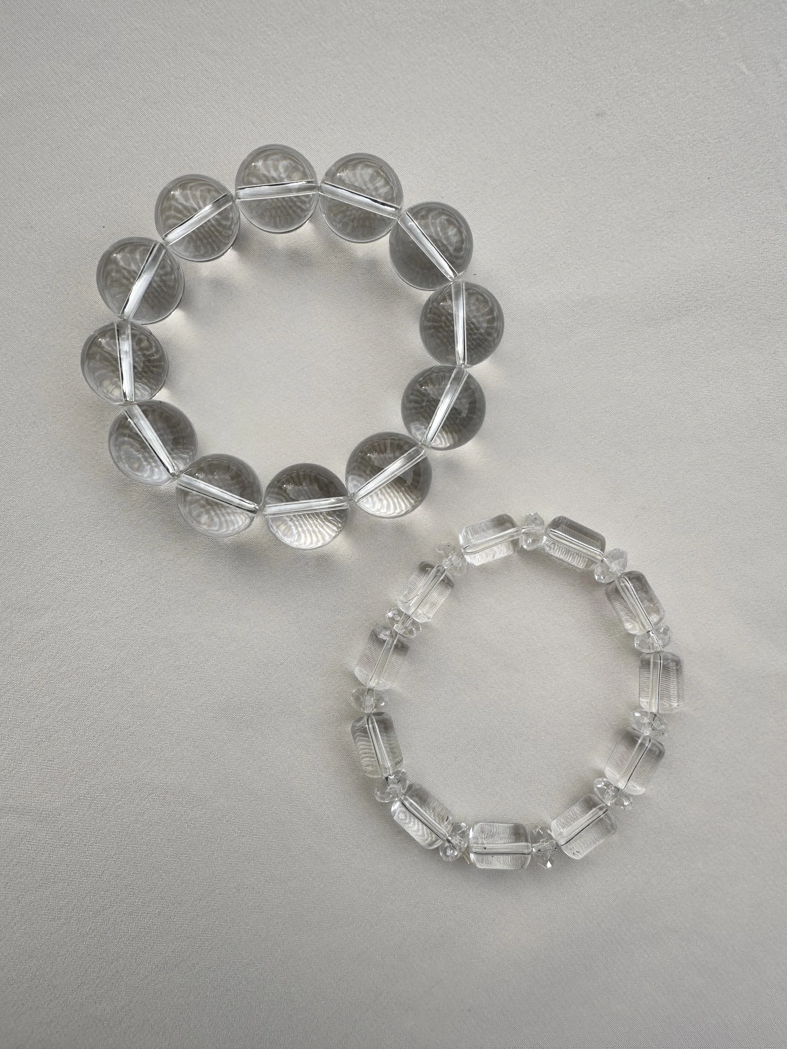 Vintage glass bracelets