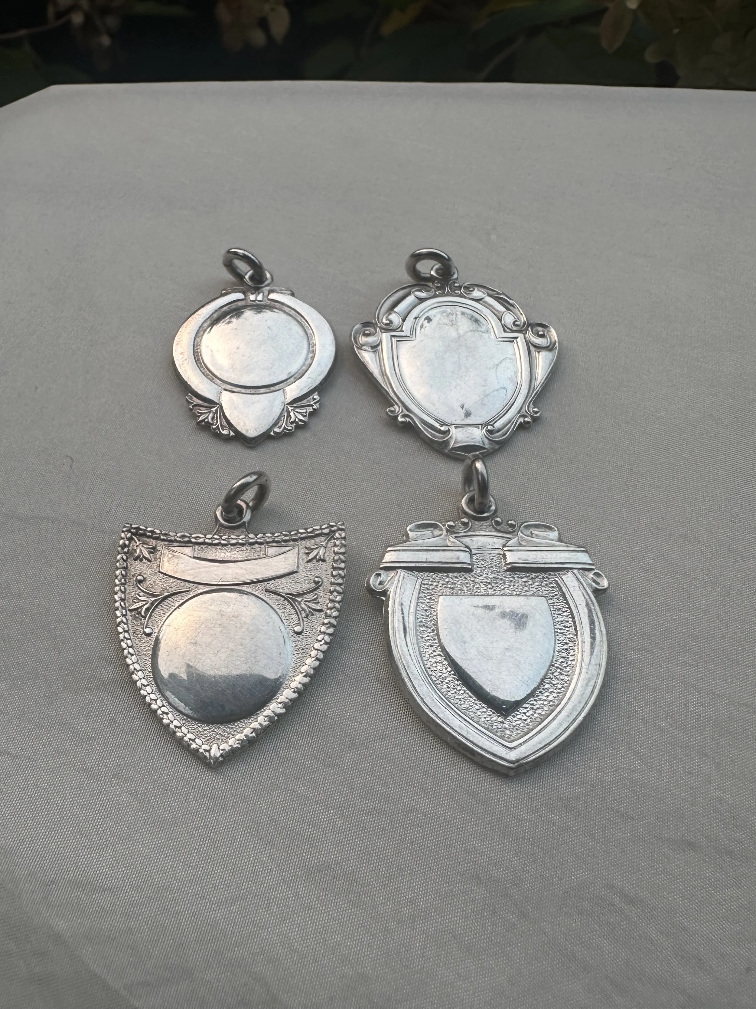 Vintage medallion pendants lot 4