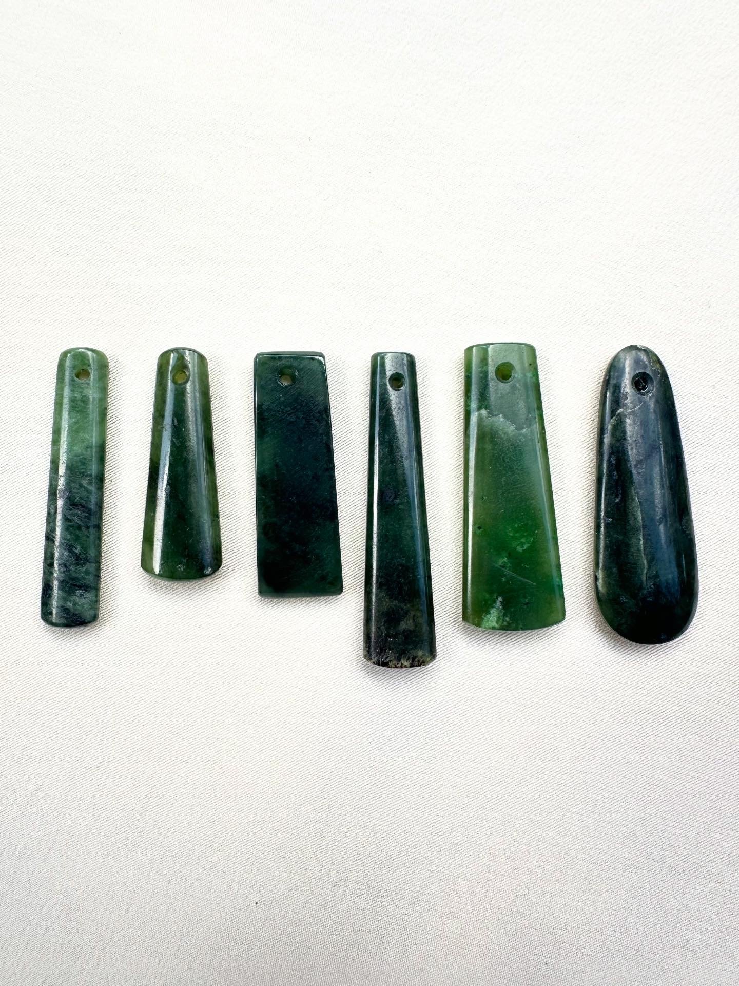 Vintage pounamu / greenstone pendants