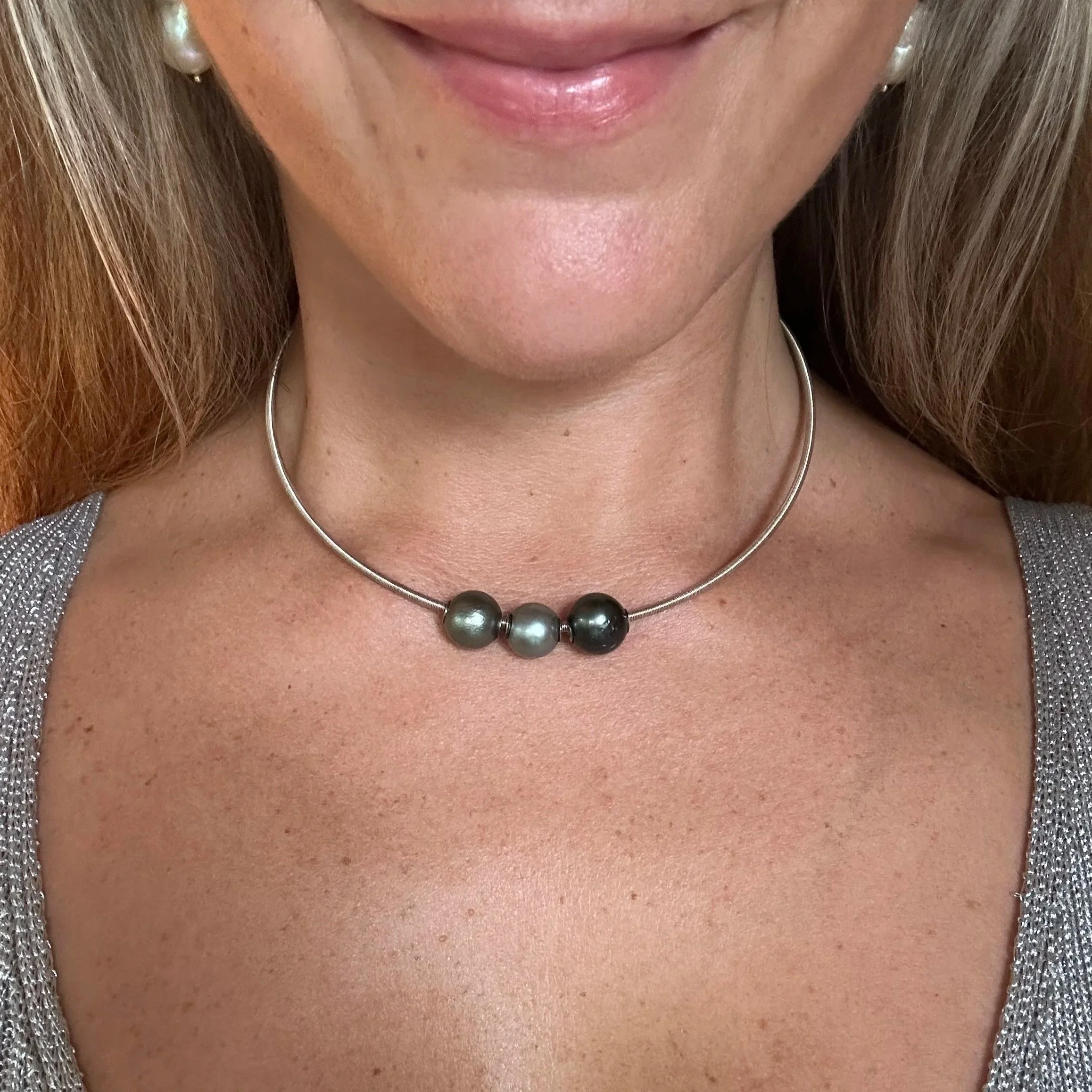 Tahitian pearl & 925 Simon Misdale necklace