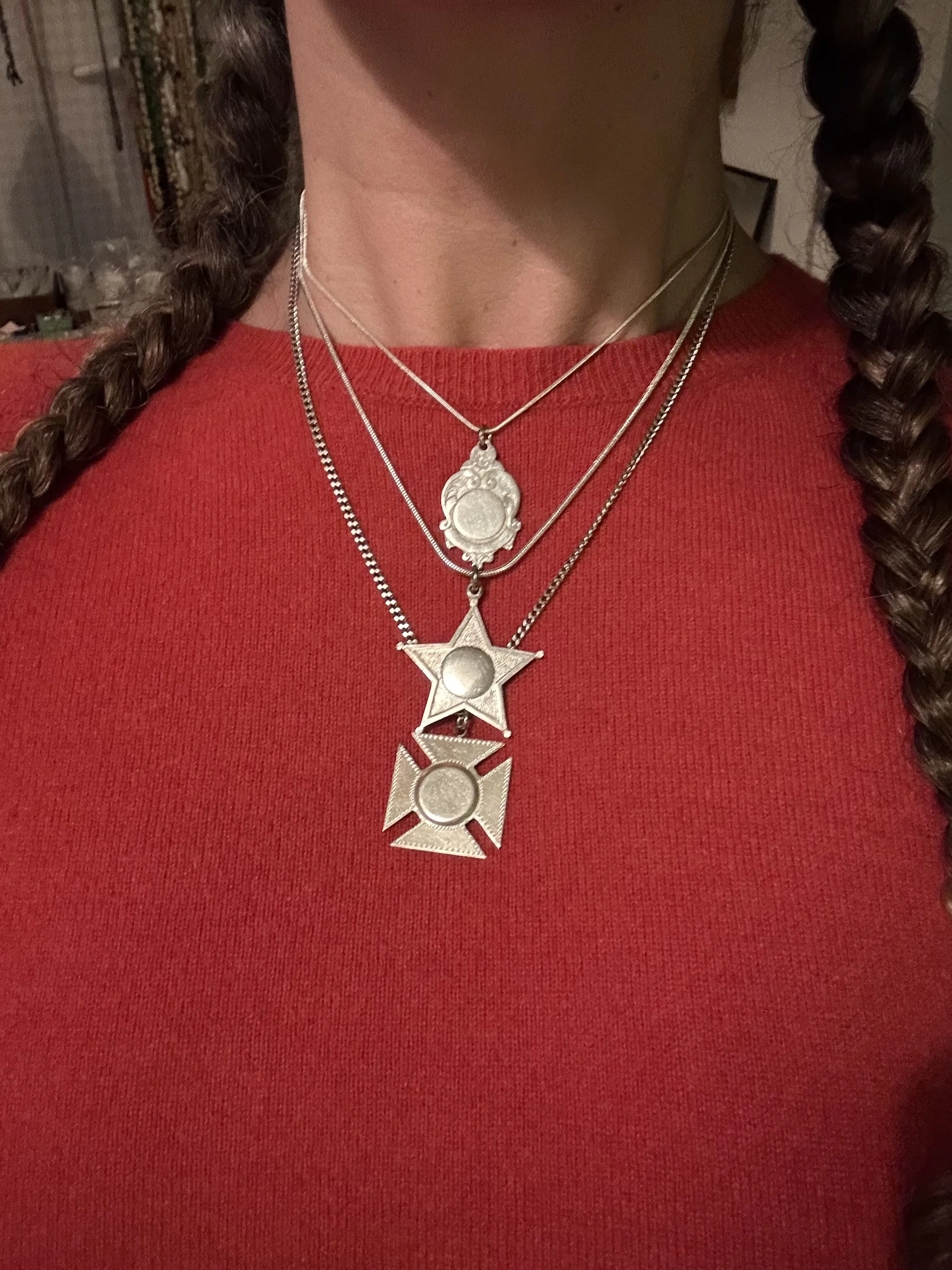 Sterling silver snake chains ~ 44.5 - 50 cms