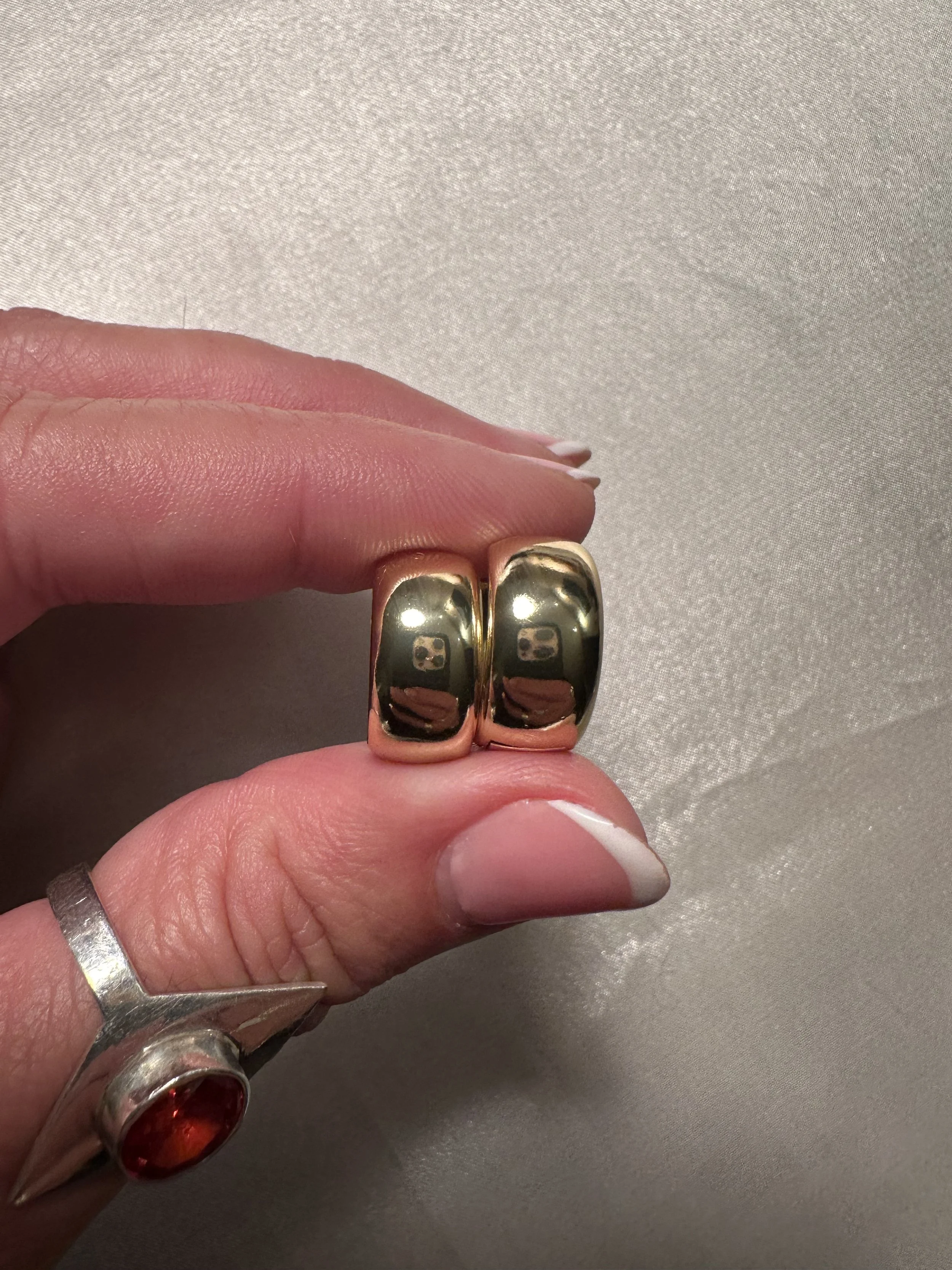 Pre-order ~ 18K gold filled chunky huggies