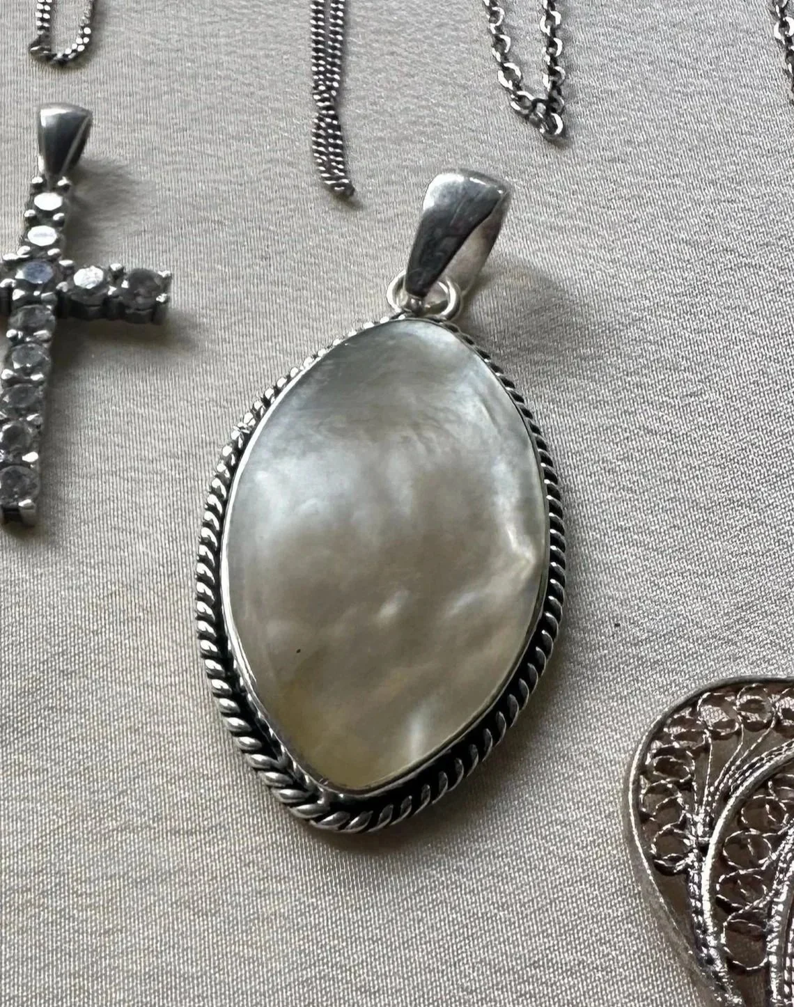Mother of pearl 925 pendant