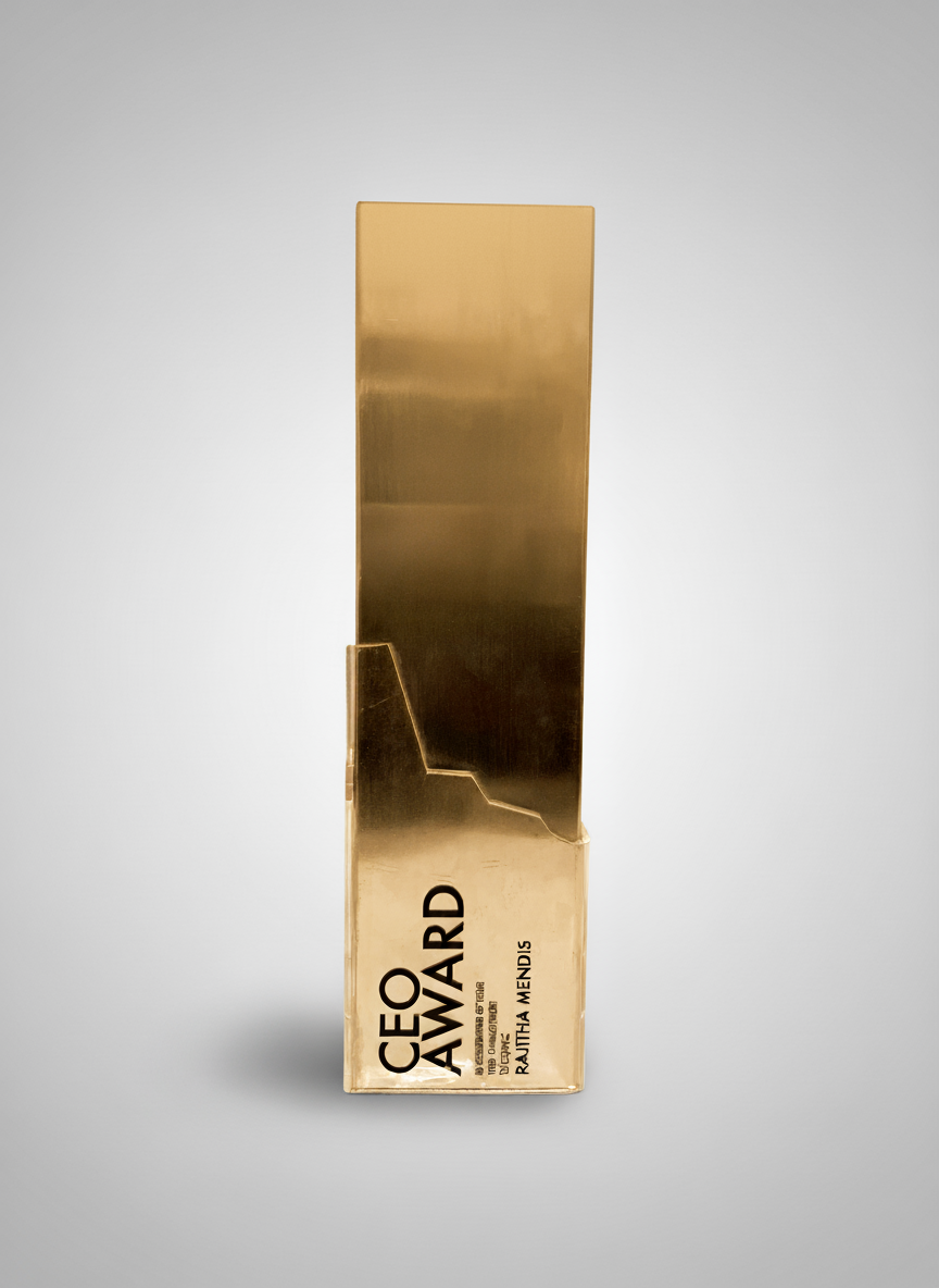 Gold-colored cosmetic box with black text that reads "CEO Avatar" and additional smaller text.