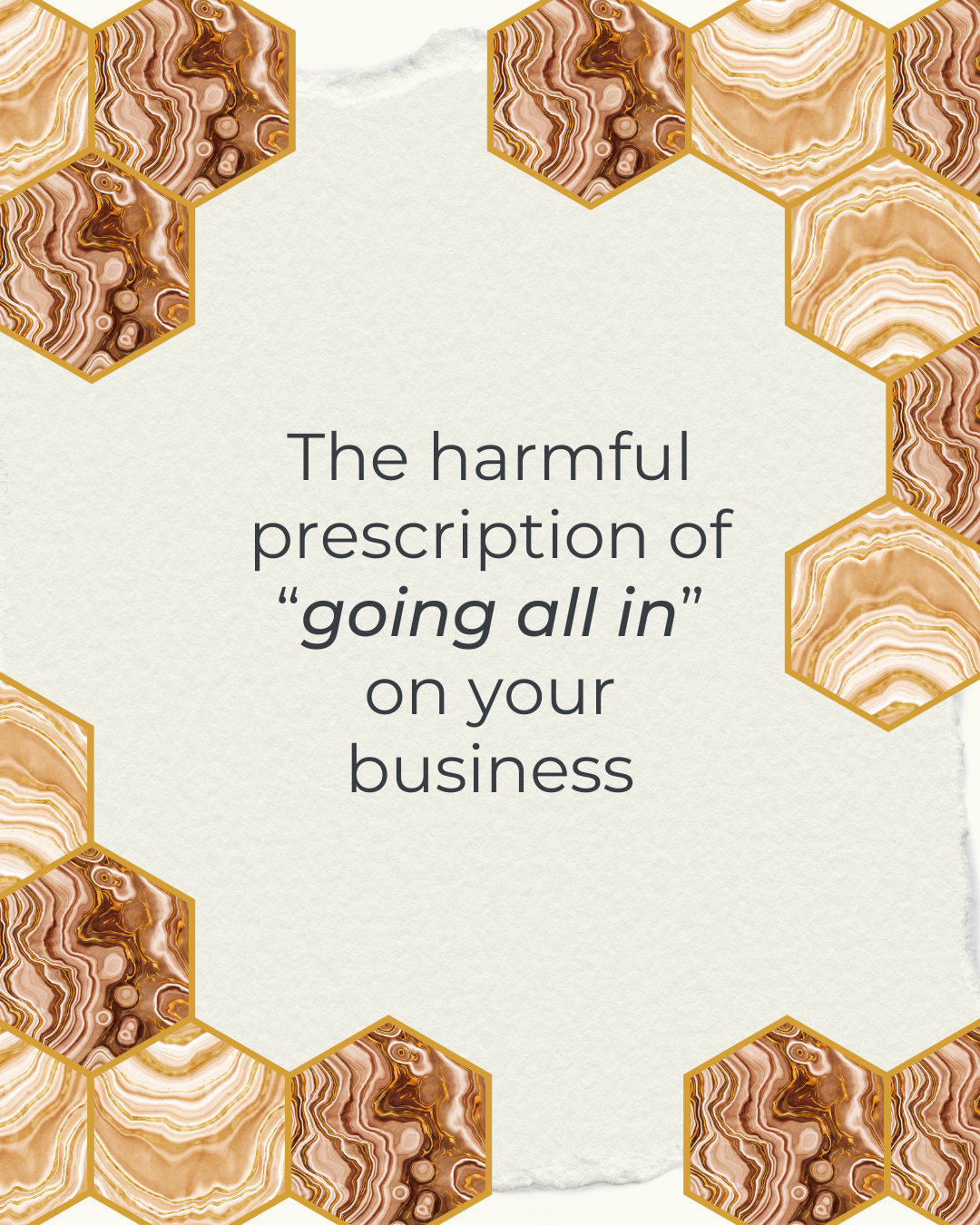 The harmful prescription of “going all in” on your business