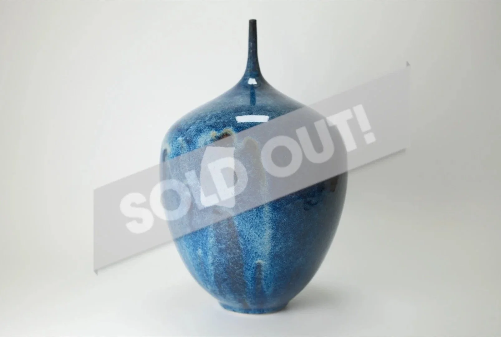 Spire-Neck Blue Vase No. 40