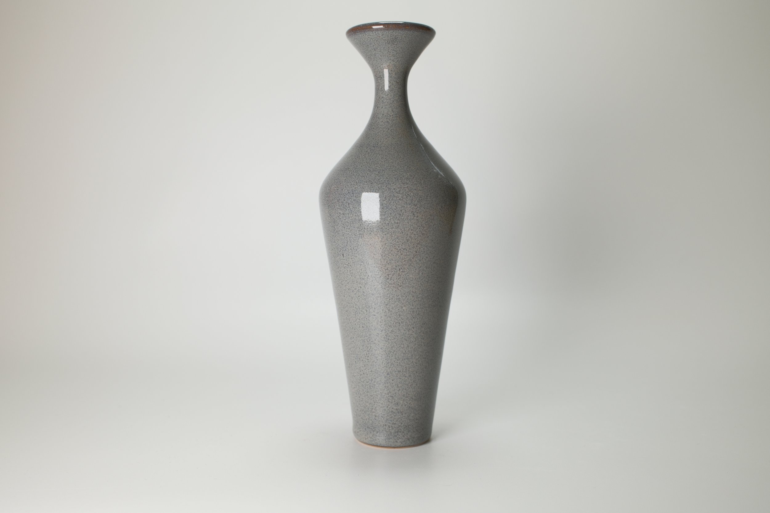 Slim Tall Vase, Grey Speckle No. 46