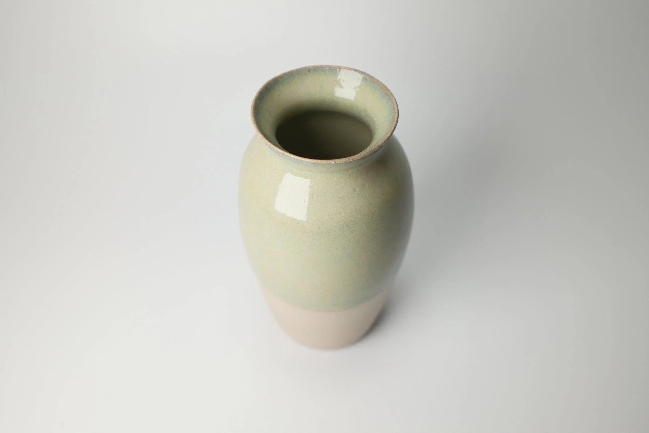 Two-Tone Soft Green Vase No. 48