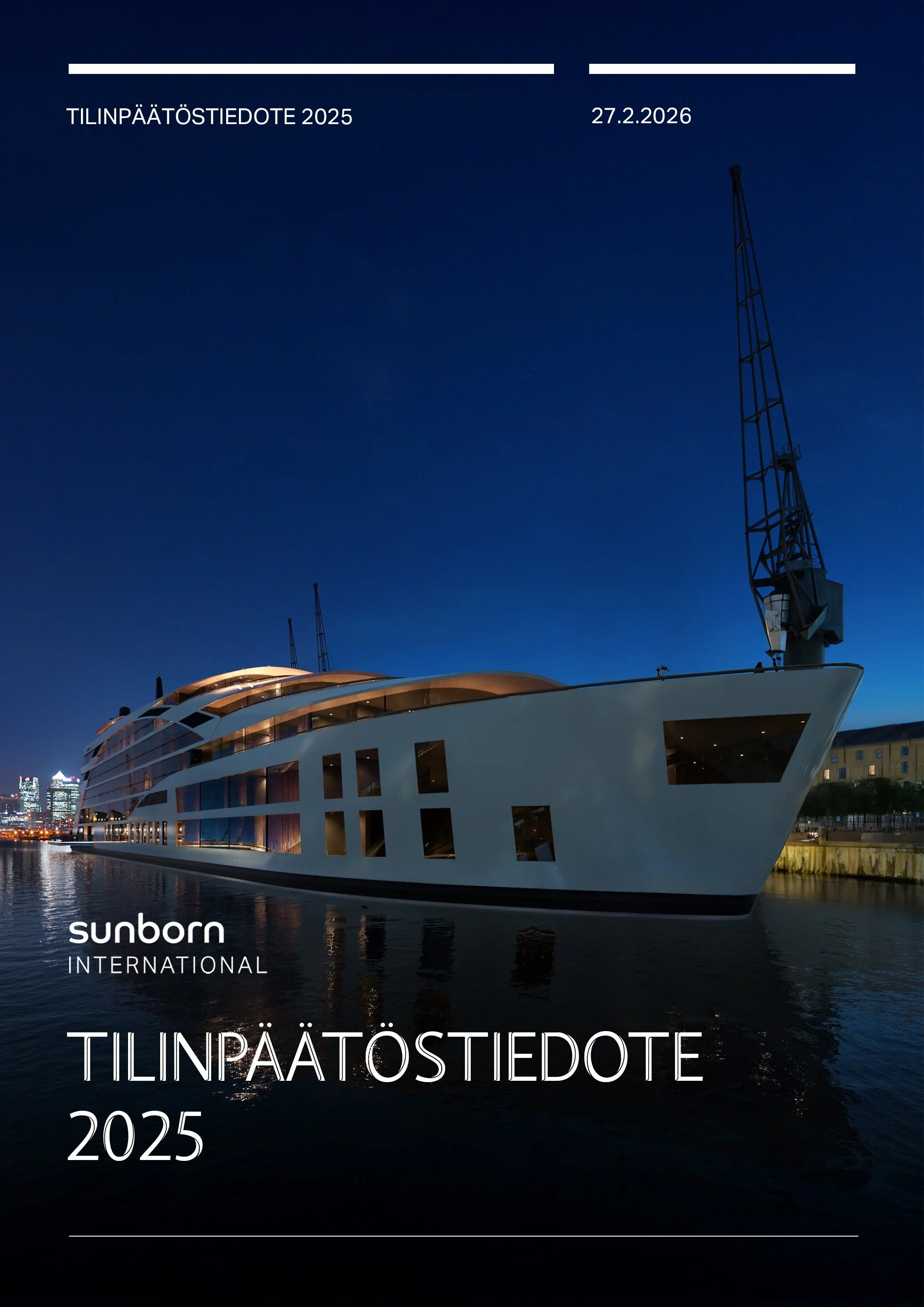 Tilinpäätöstiedote 2025