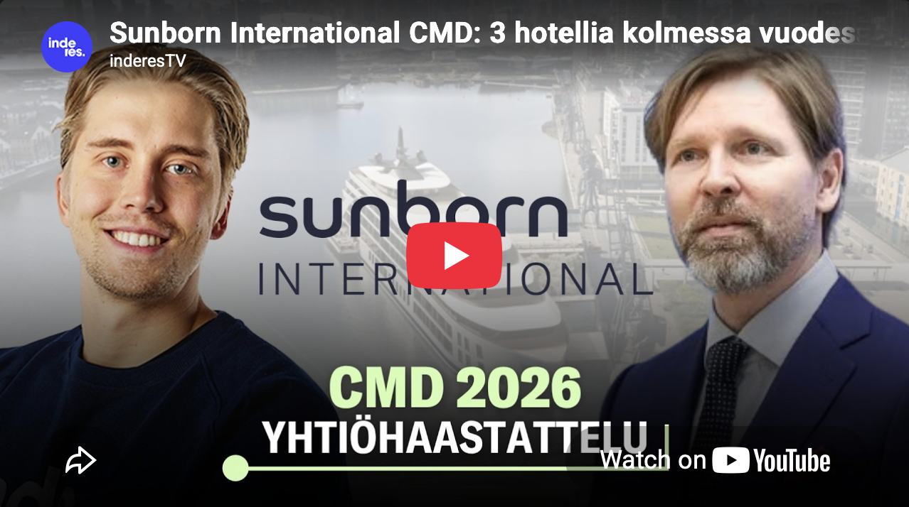 Sunborn International CMD: 3 hotellia kolmessa vuodessa (eng.)