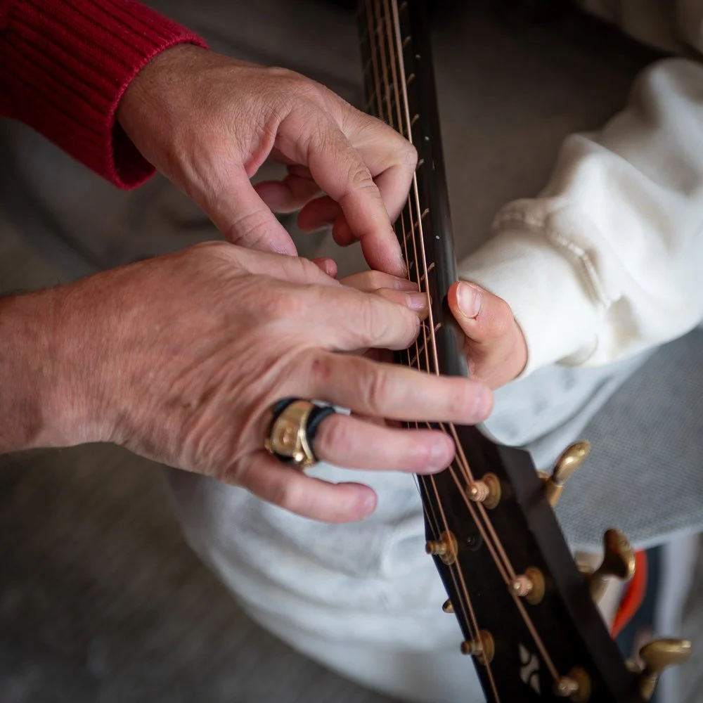 A gentle nudge in the right direction – learning an instrument is all about small steps and steady support.