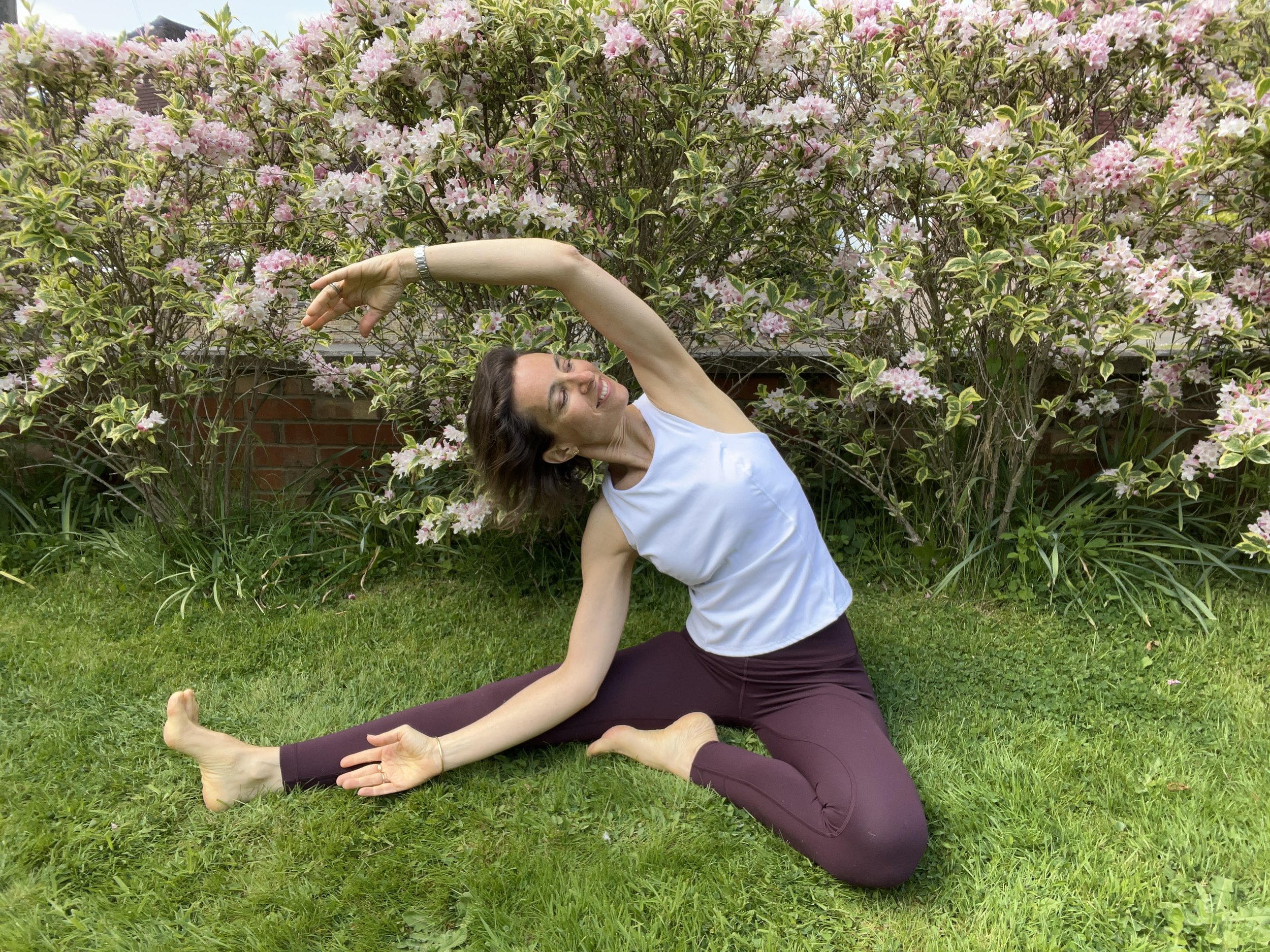 Candice practicing Qigong in Tonbridge, Kent
