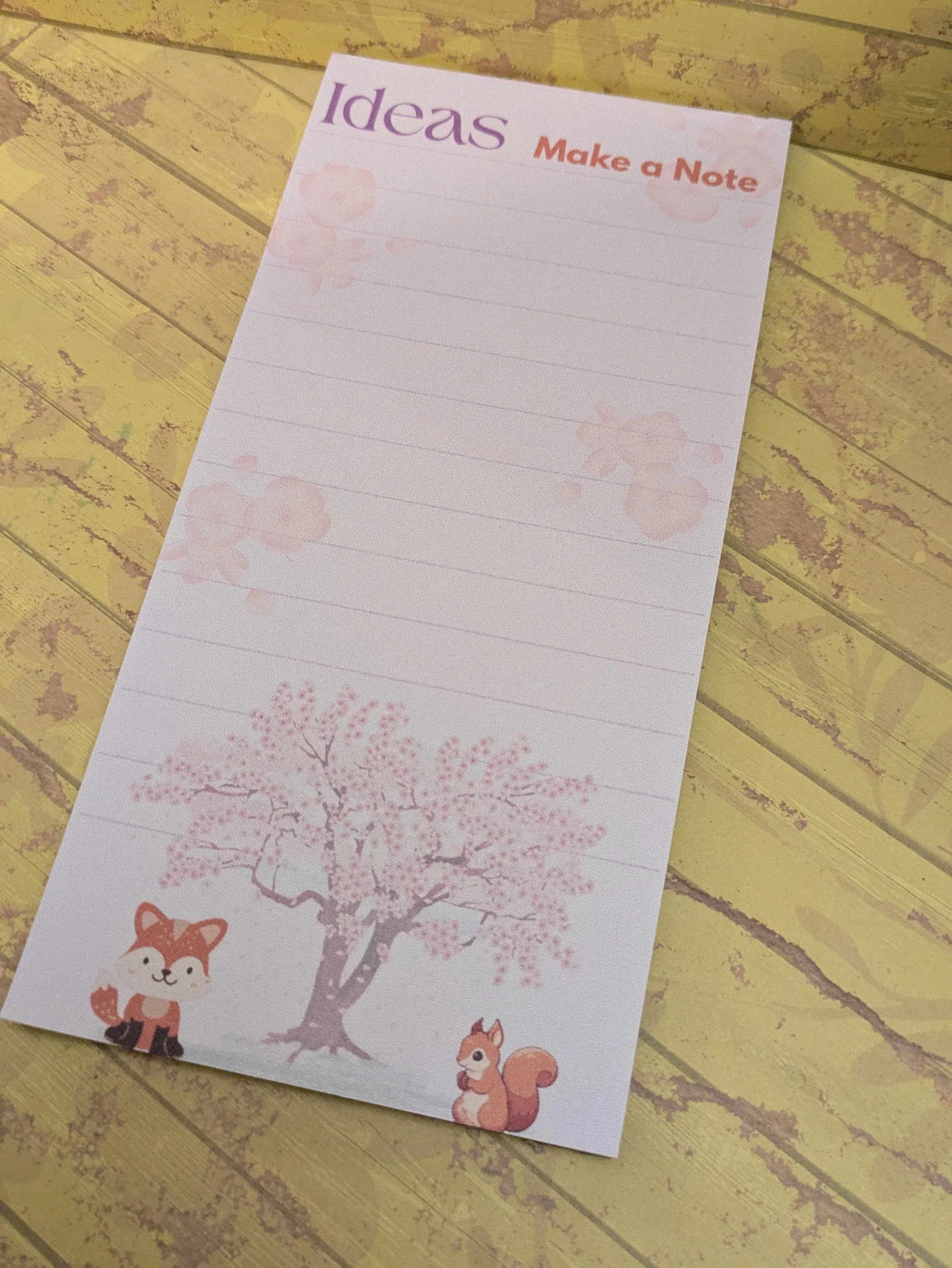 Notepad tall cherry blossom & animals tree.jpg