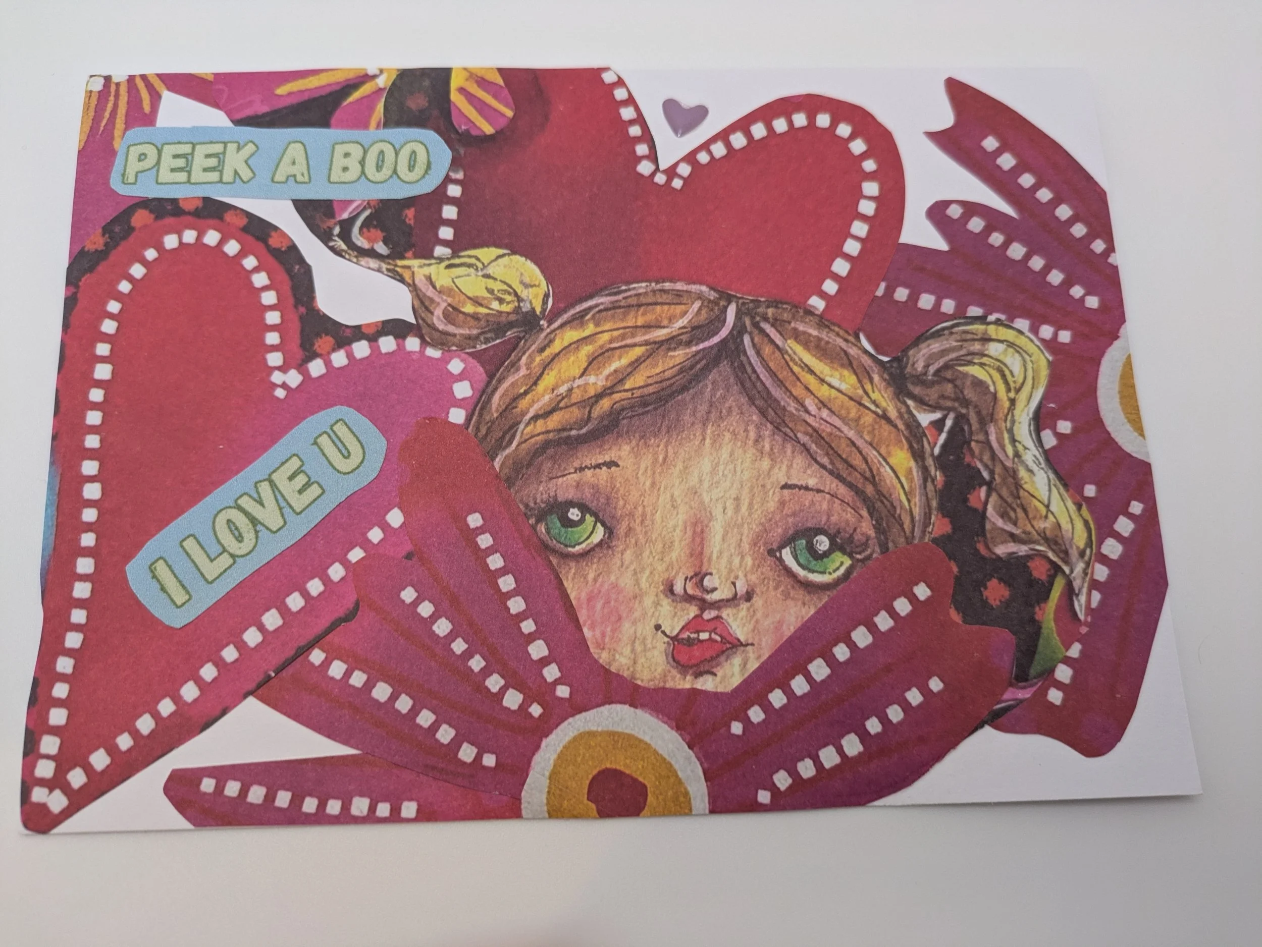 Valentine Peek a boo face