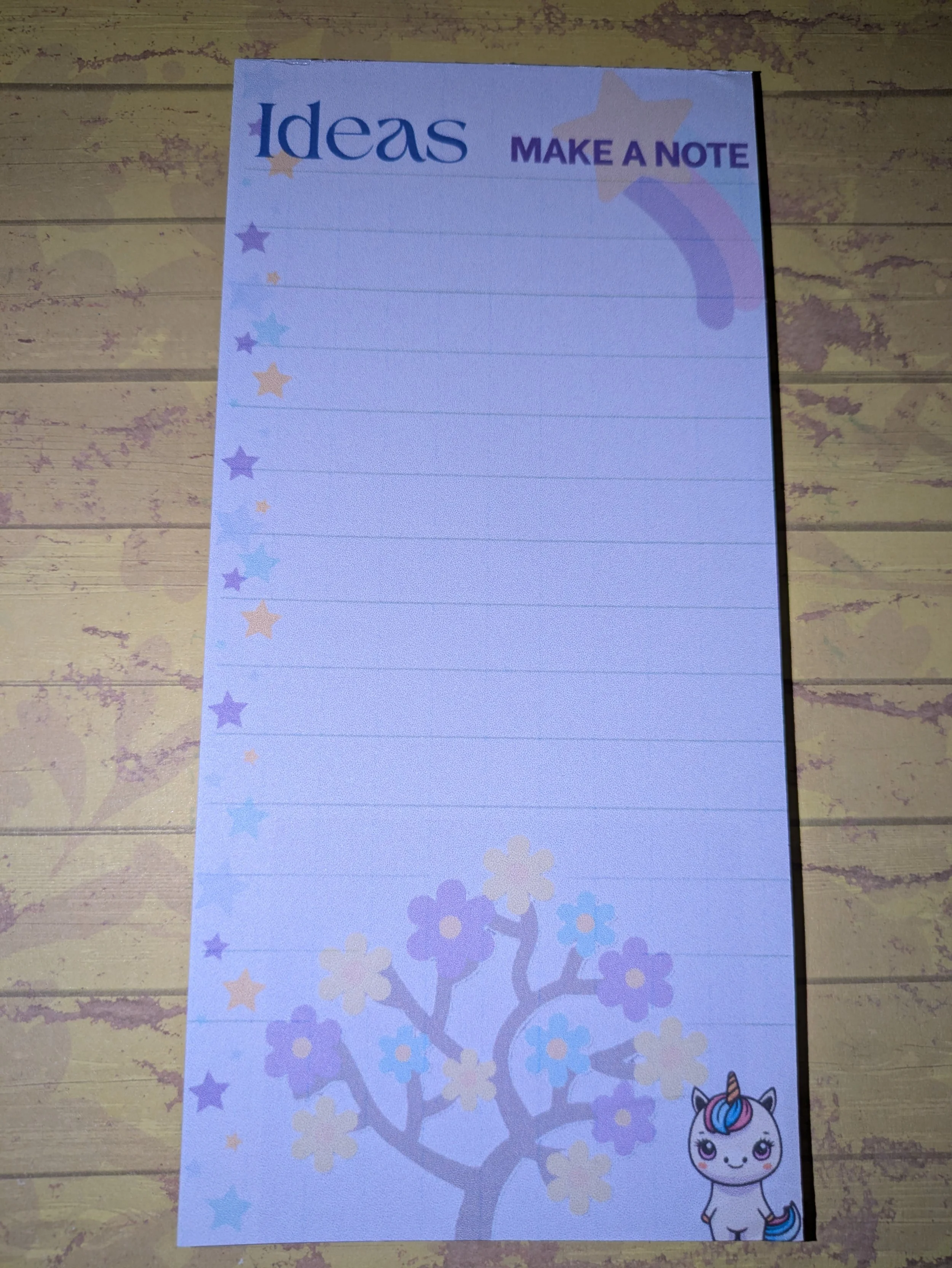 Notepad tall unicorn flower tree.jpg