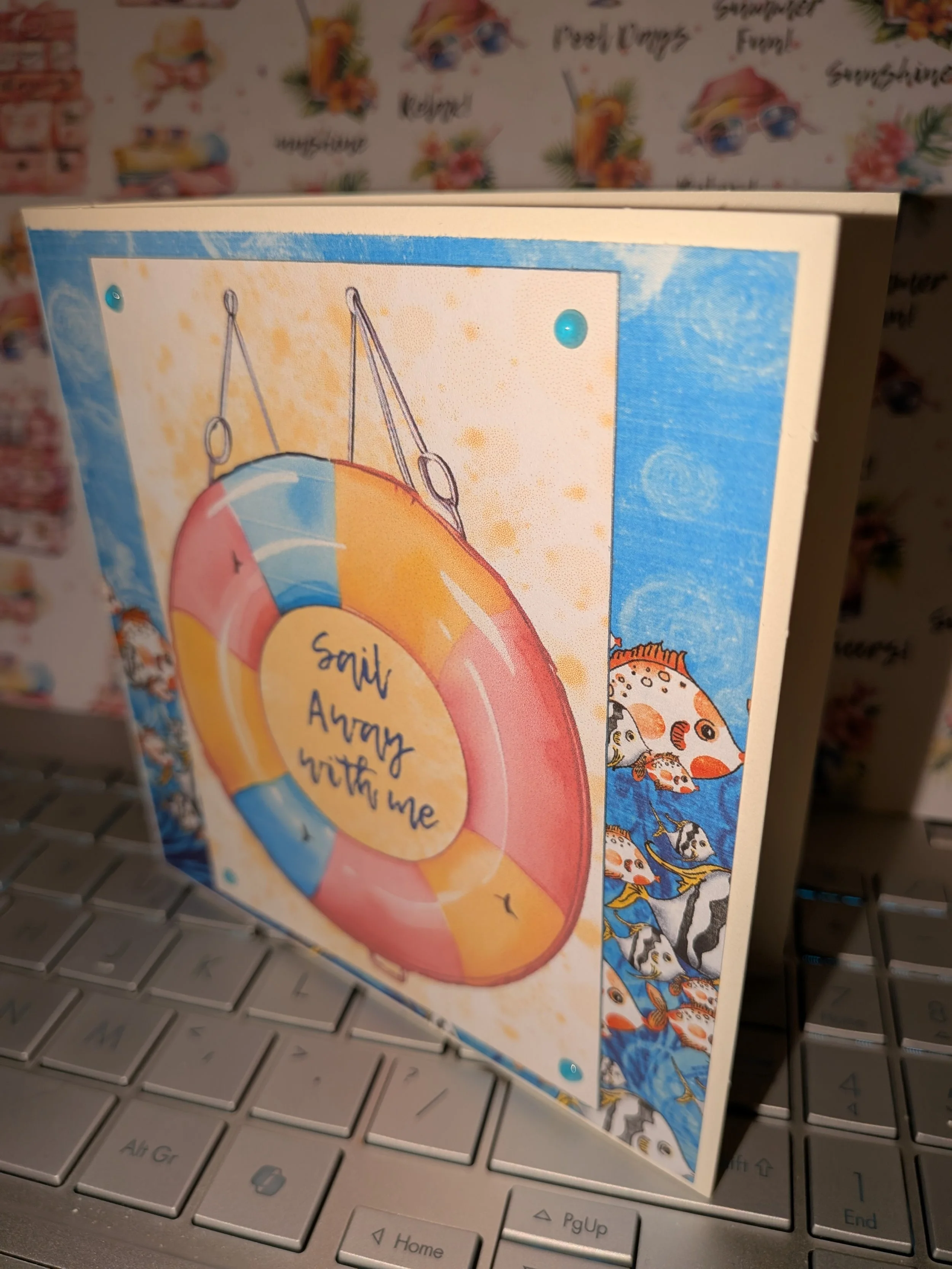 Sail Away with Me Nautical Handmade Card